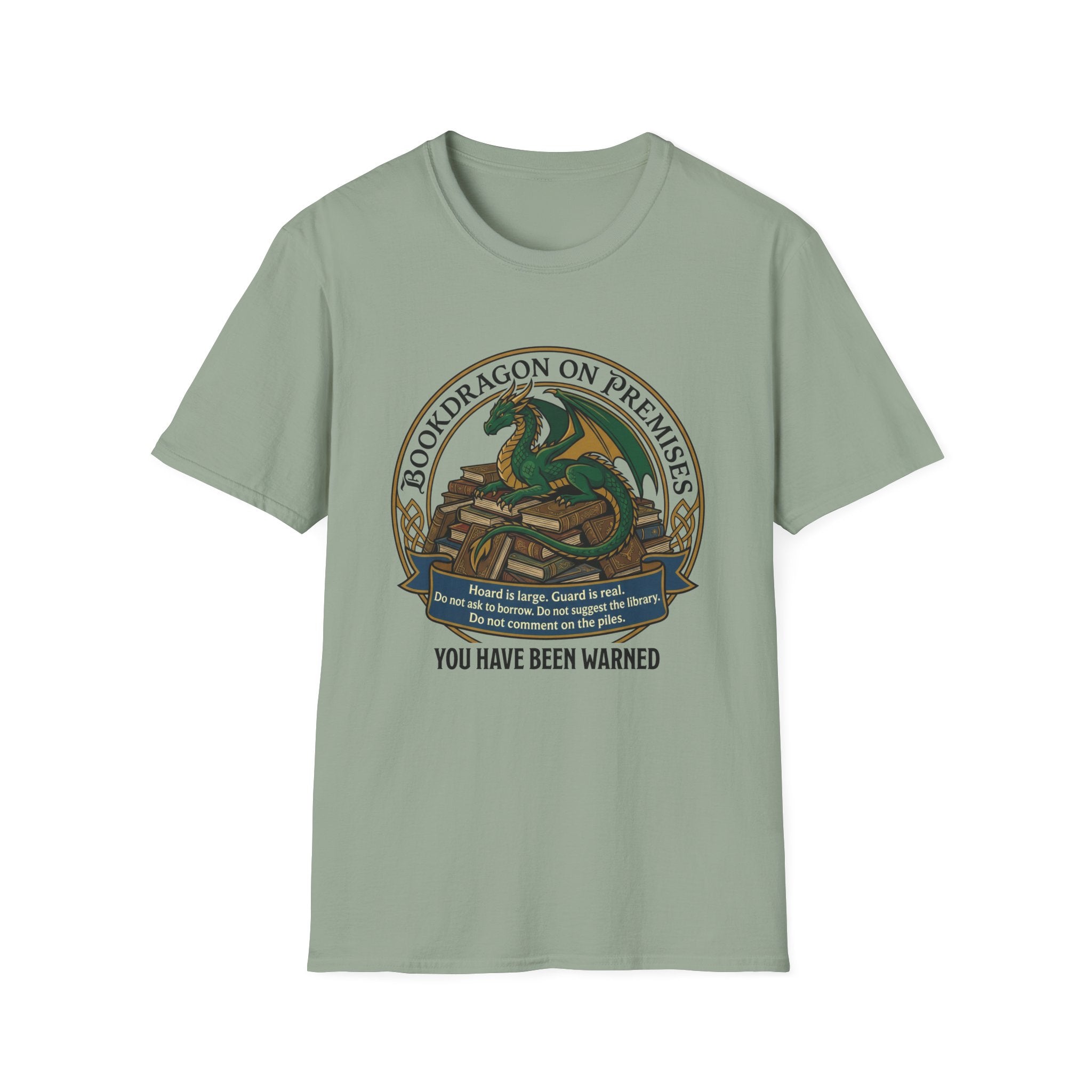 Bookdragon On Premises You Have Been Warned T-Shirt