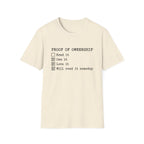Proof Of Ownership Will Read It Someday T-Shirt