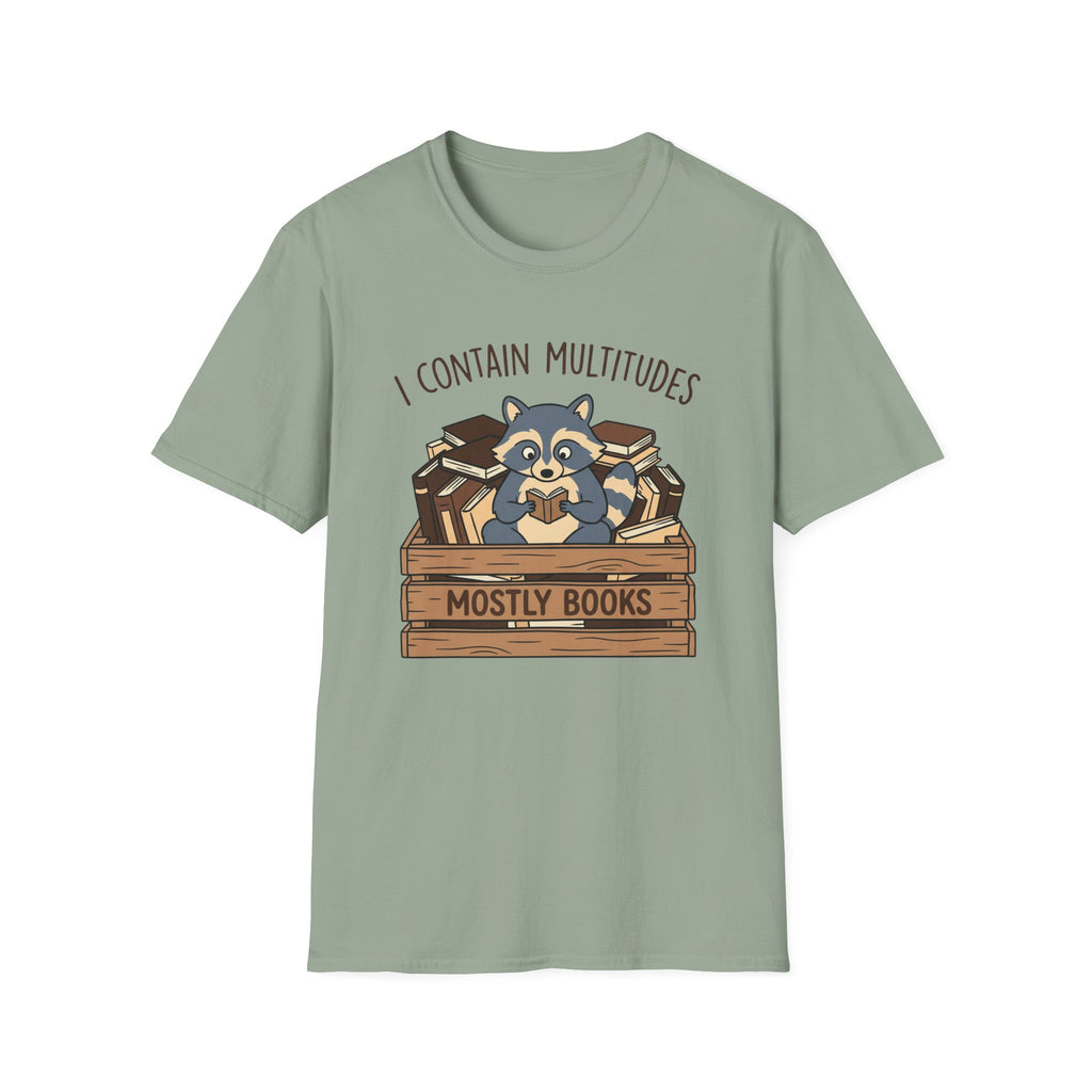 I Contain Multitudes Mostly Books T-Shirt