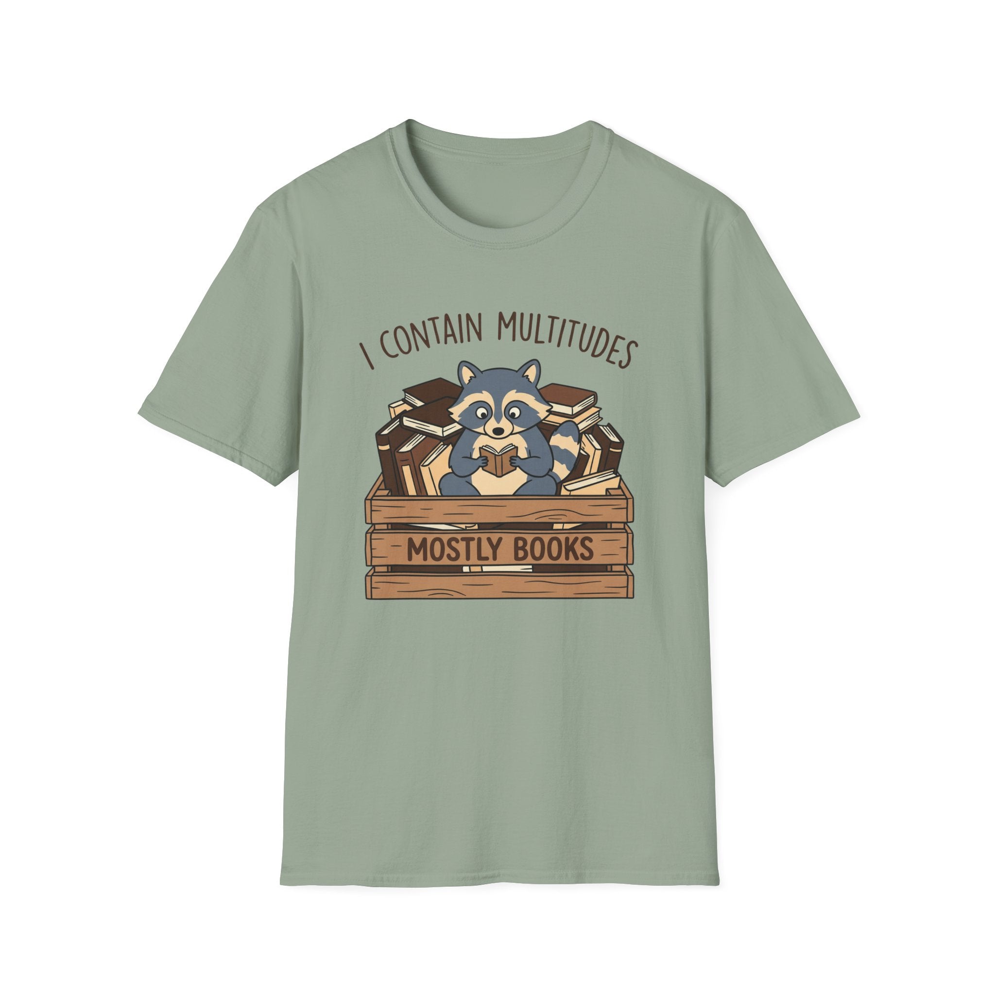 I Contain Multitudes Mostly Books T-Shirt