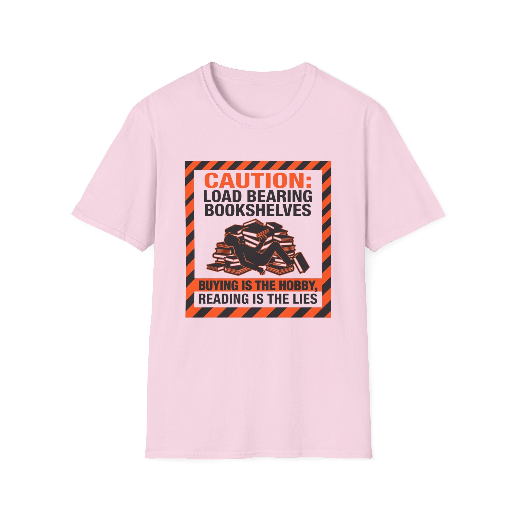 Caution Load Bearing Bookshelves T-Shirt