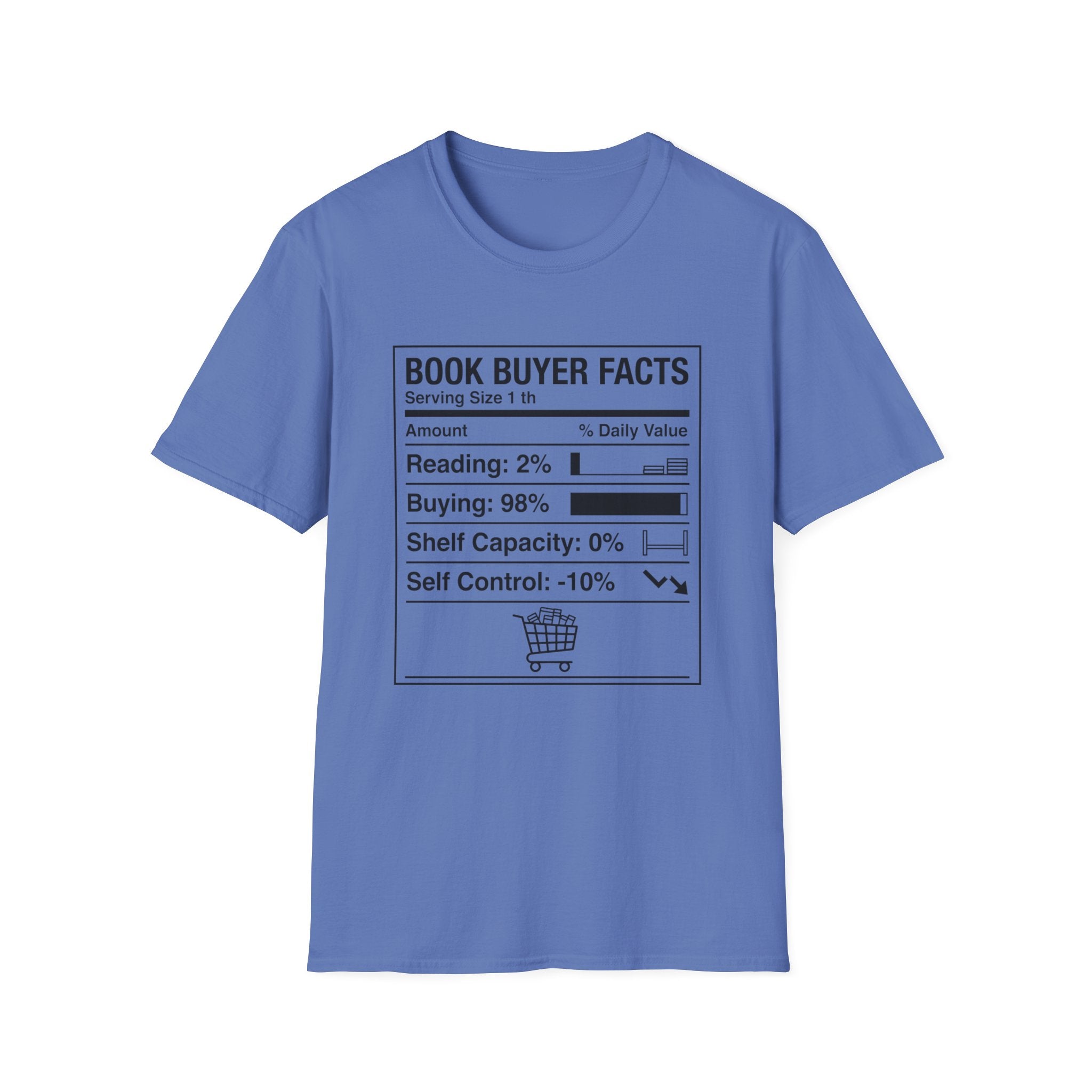 Book Buyer Facts Nutrition Label T-Shirt