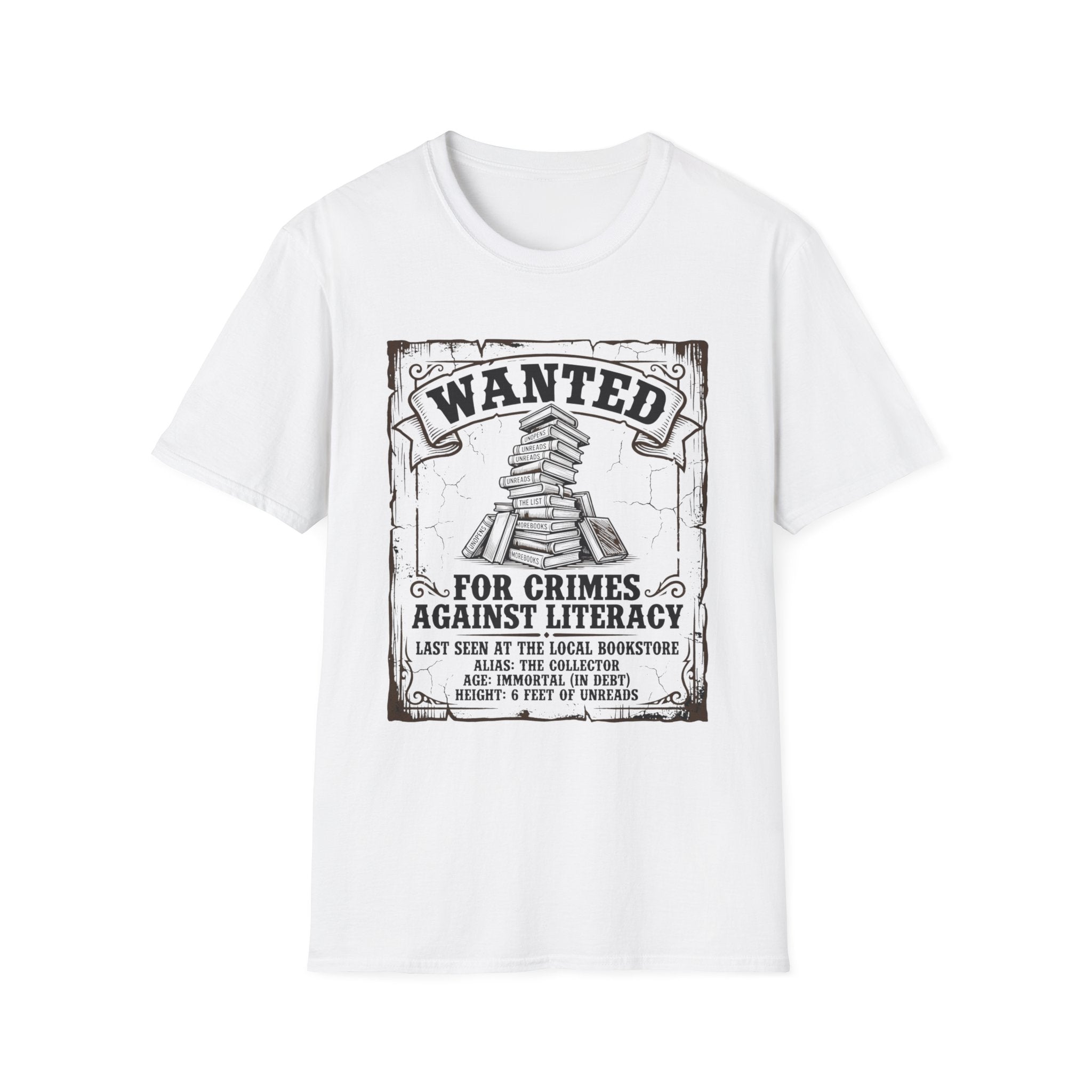 Wanted For Crimes Against Literacy T-Shirt