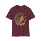 Books Are My Therapy I Hate People T-Shirt
