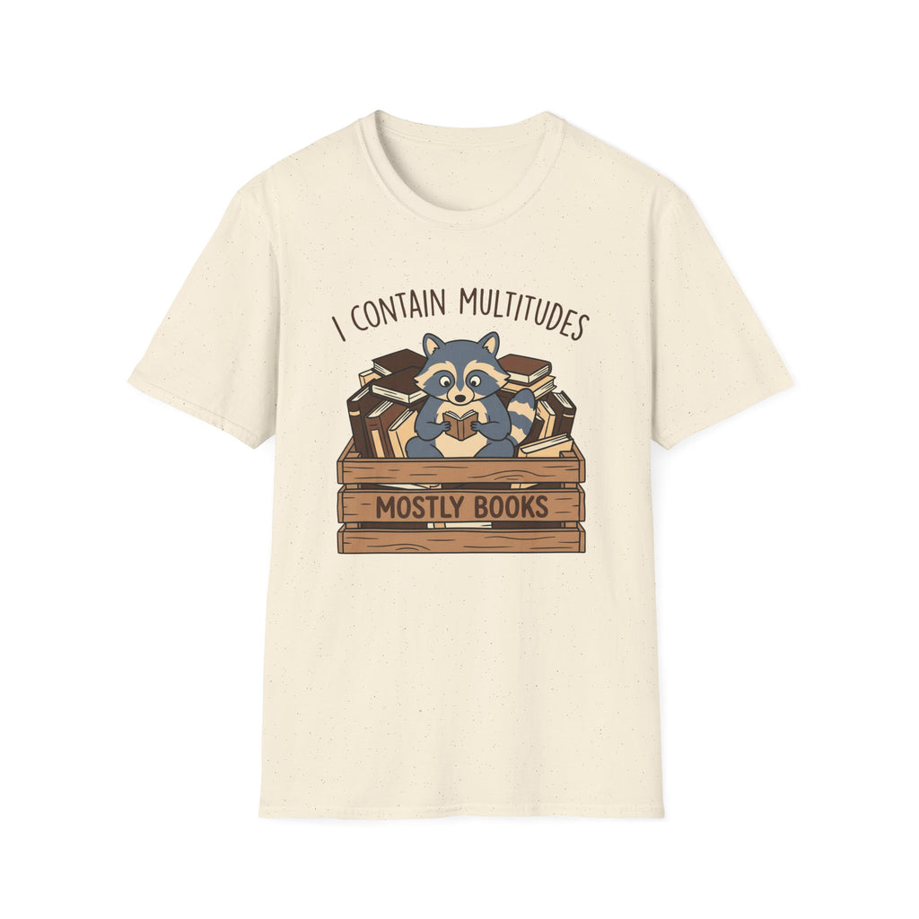 I Contain Multitudes Mostly Books T-Shirt