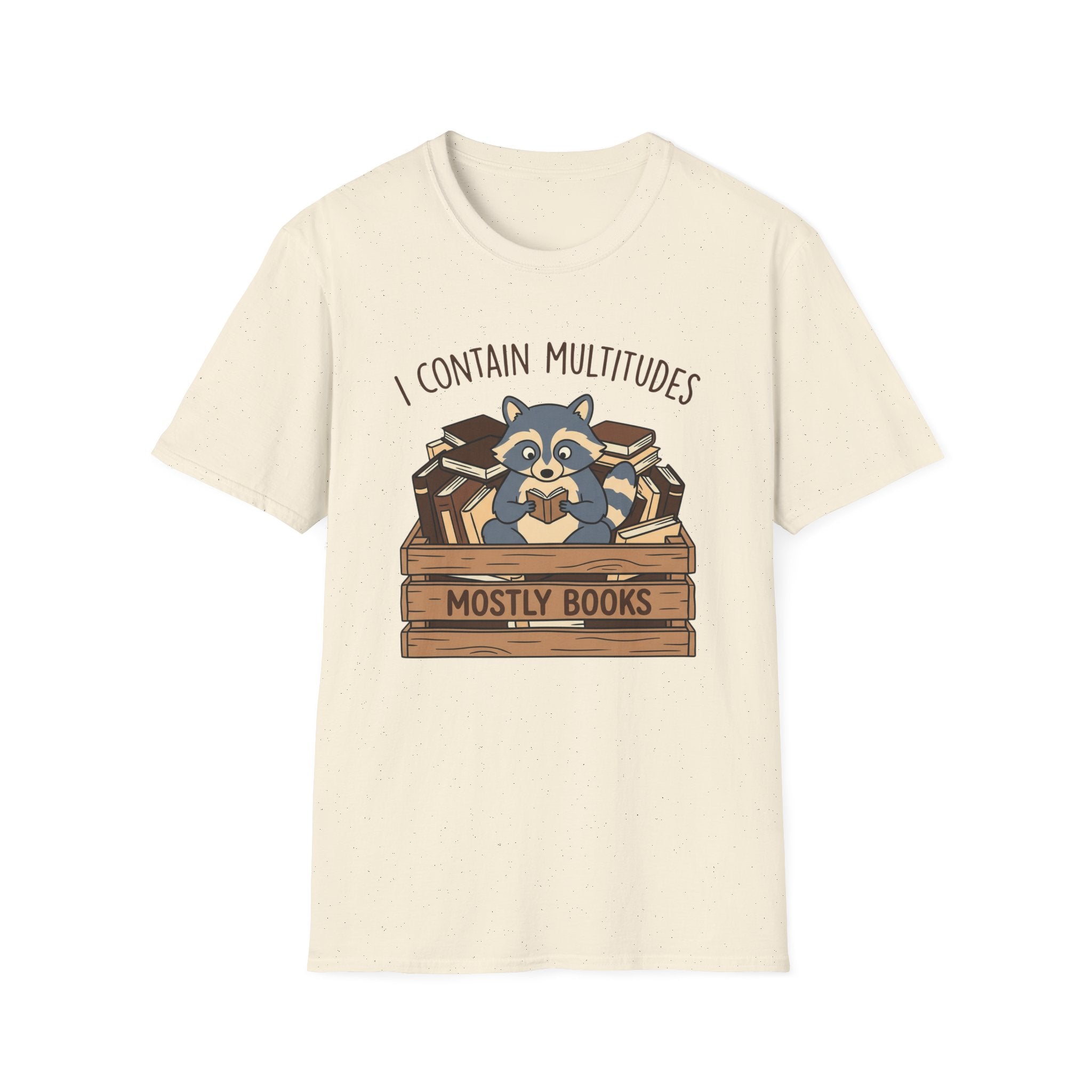 I Contain Multitudes Mostly Books T-Shirt