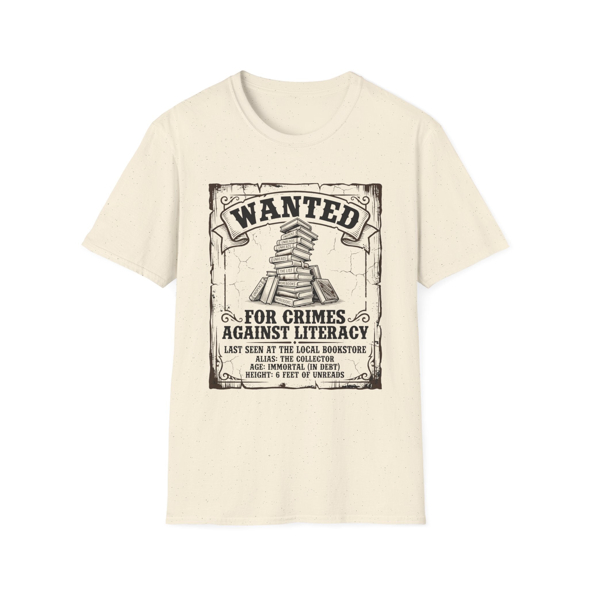 Wanted For Crimes Against Literacy T-Shirt