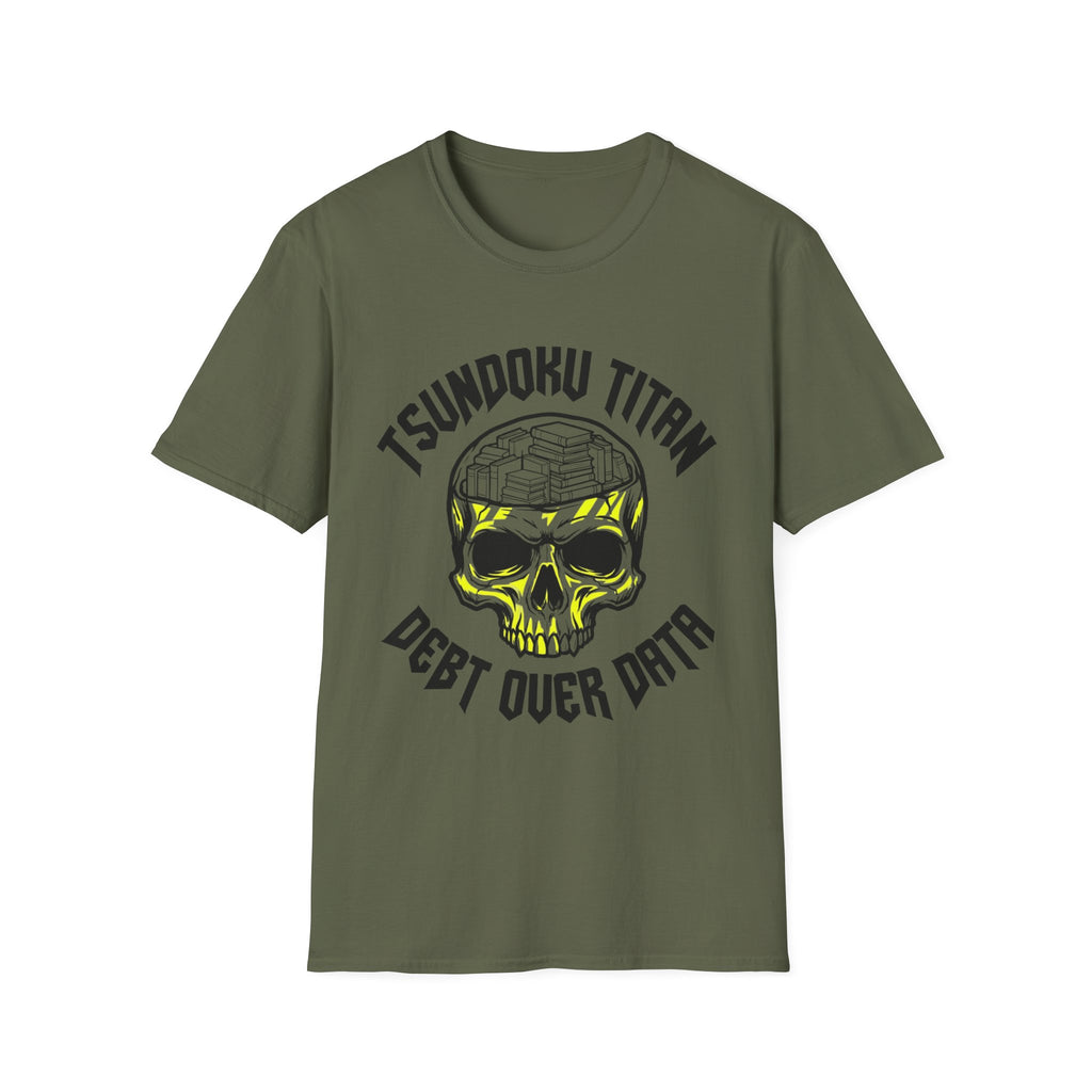 Tsundoku Titan Debt Over Data T-Shirt