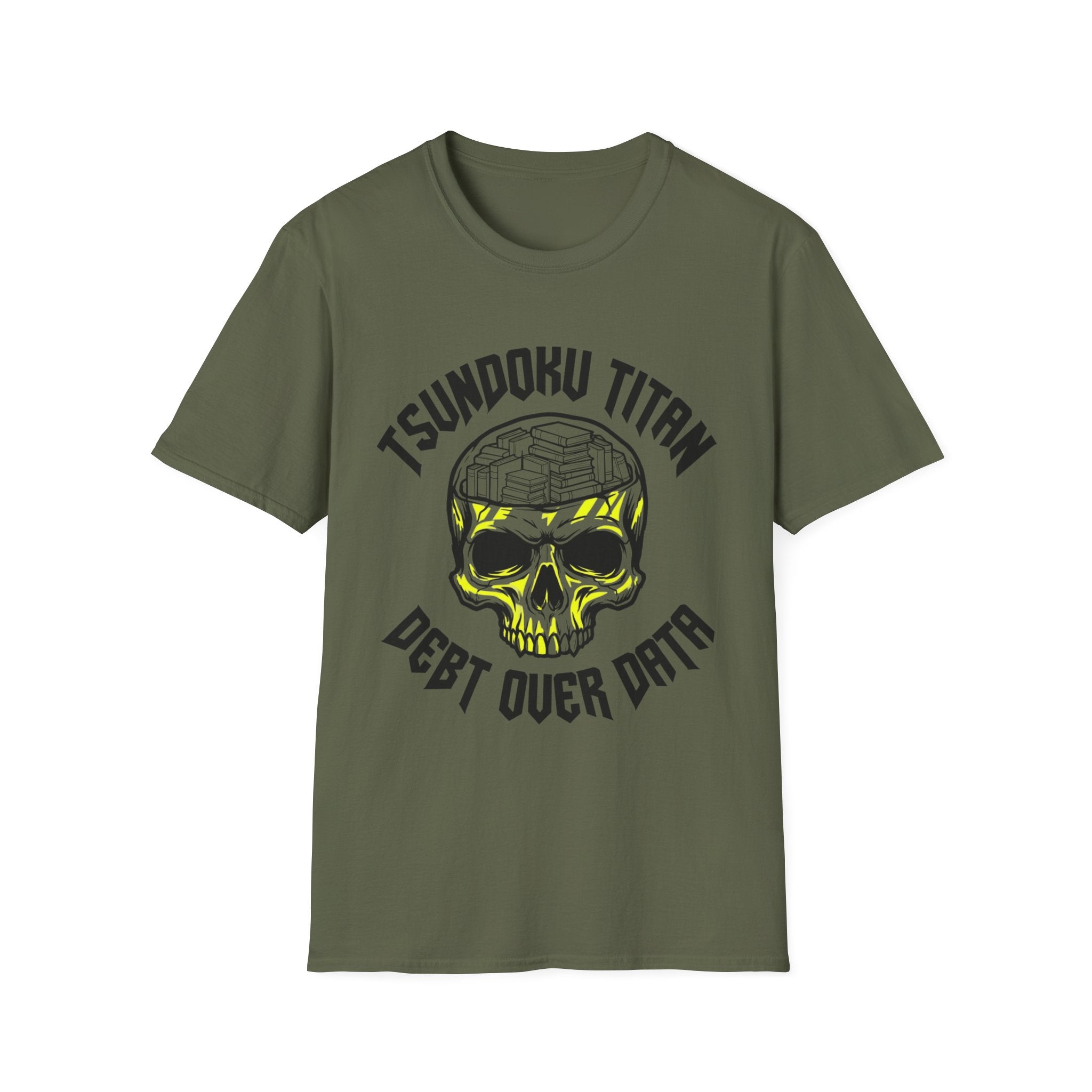 Tsundoku Titan Debt Over Data T-Shirt