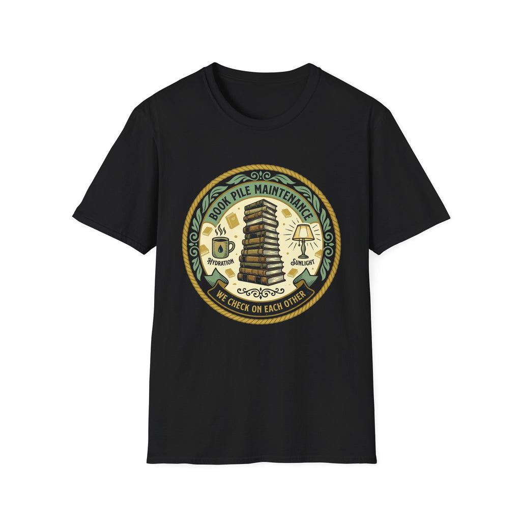 Book Pile Maintenance T-Shirt