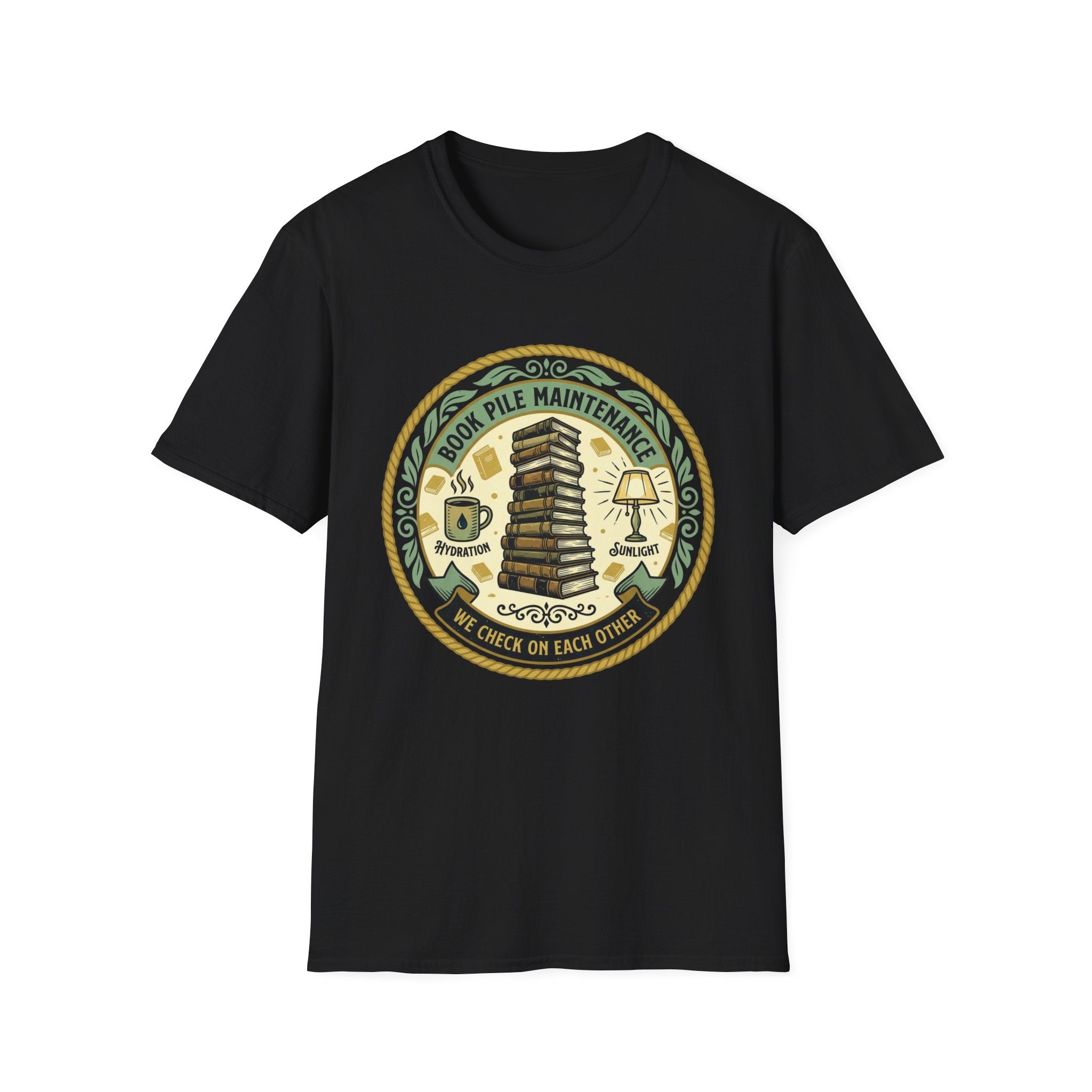 Book Pile Maintenance T-Shirt