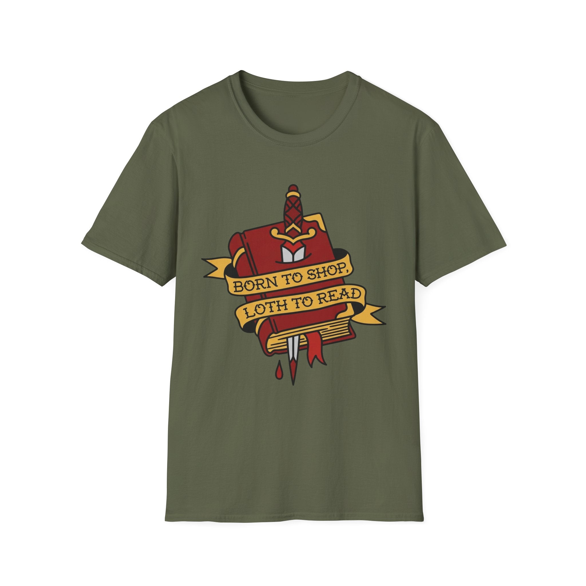 Born To Shop Loth To Read T-Shirt
