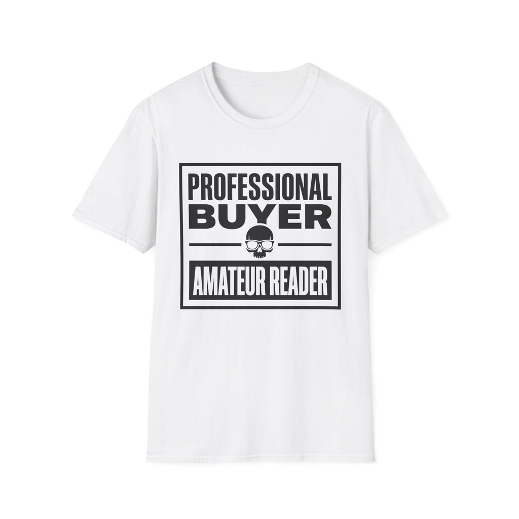 Professional Buyer Amateur Reader - Skull T-Shirt