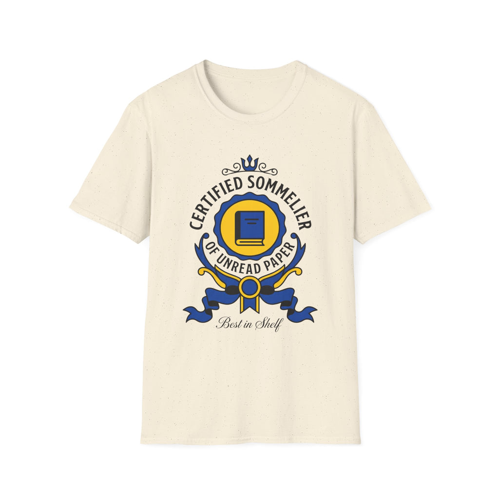 Certified Sommelier Of Unread Paper T-Shirt