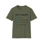 Proof Of Ownership Checklist T-Shirt
