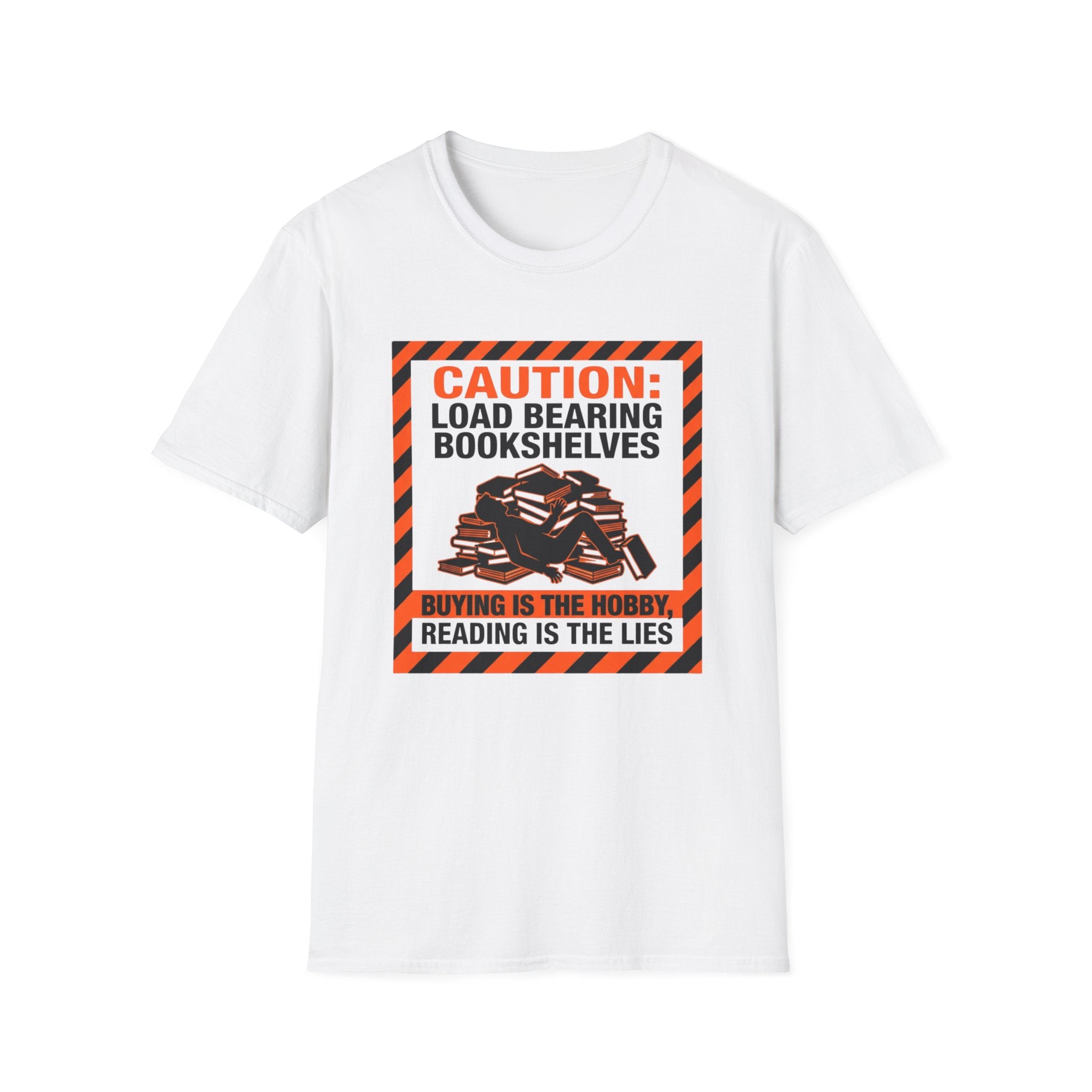 Caution Load Bearing Bookshelves T-Shirt