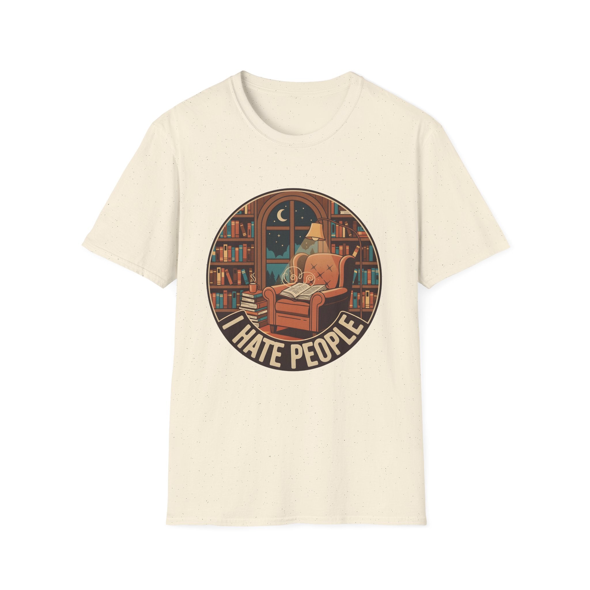 Books Are My Therapy I Hate People T-Shirt