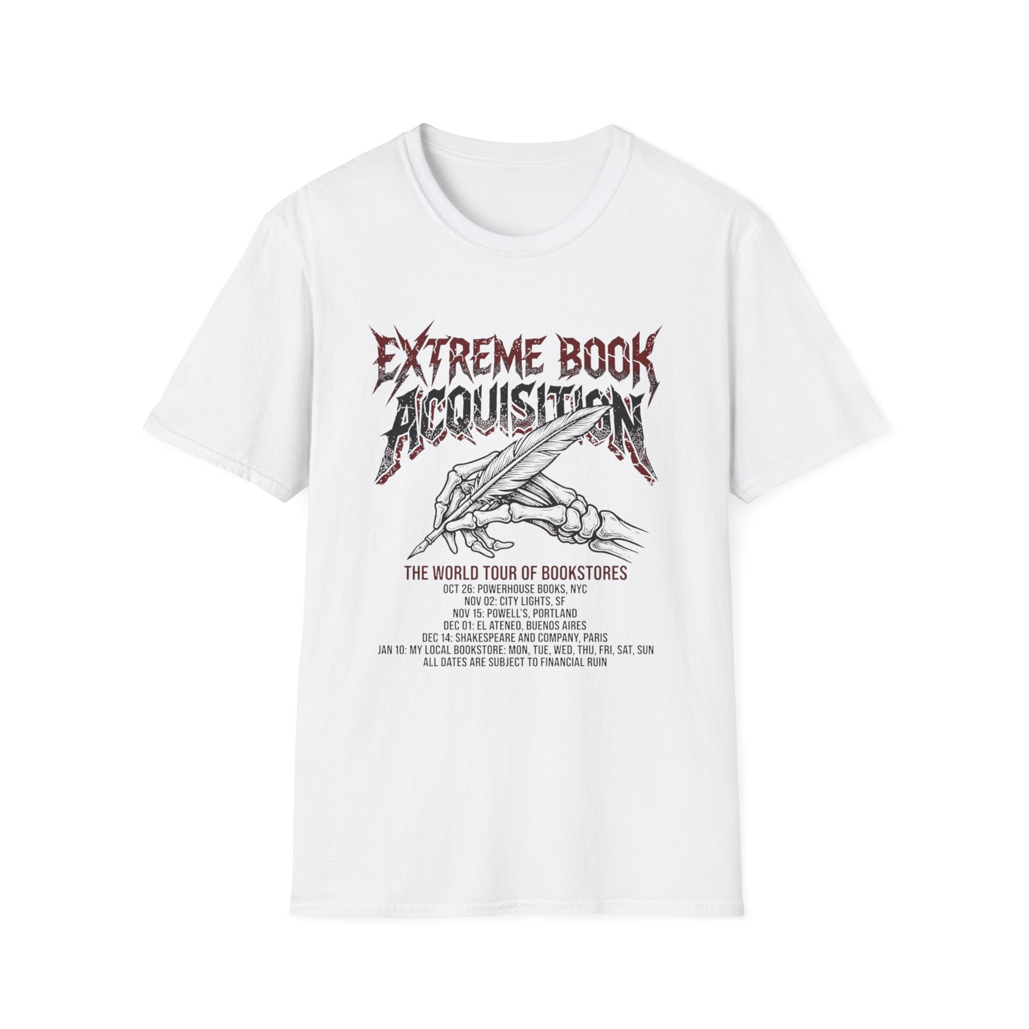 Extreme Book Acquisition World Tour T-Shirt