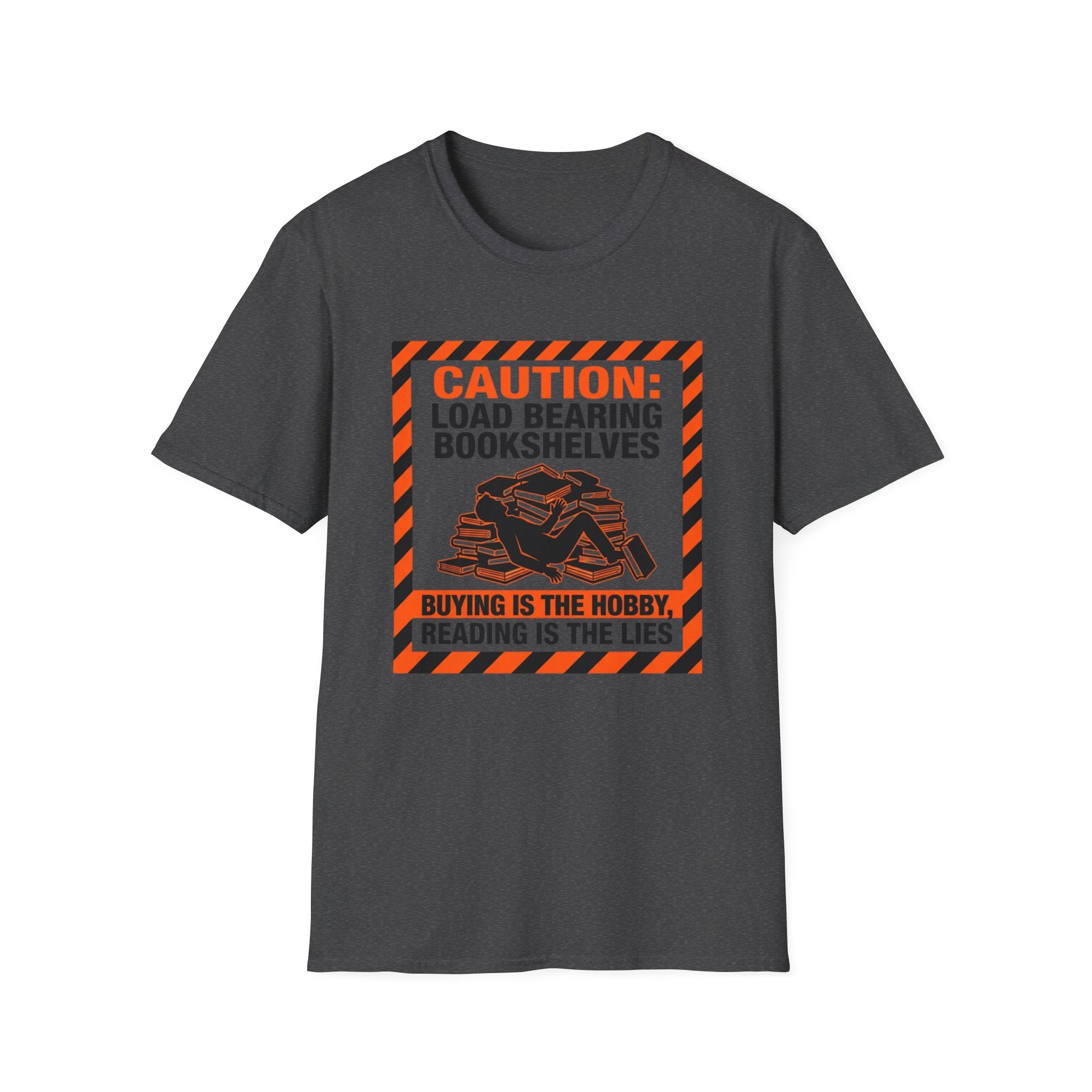 Caution Load Bearing Bookshelves T-Shirt