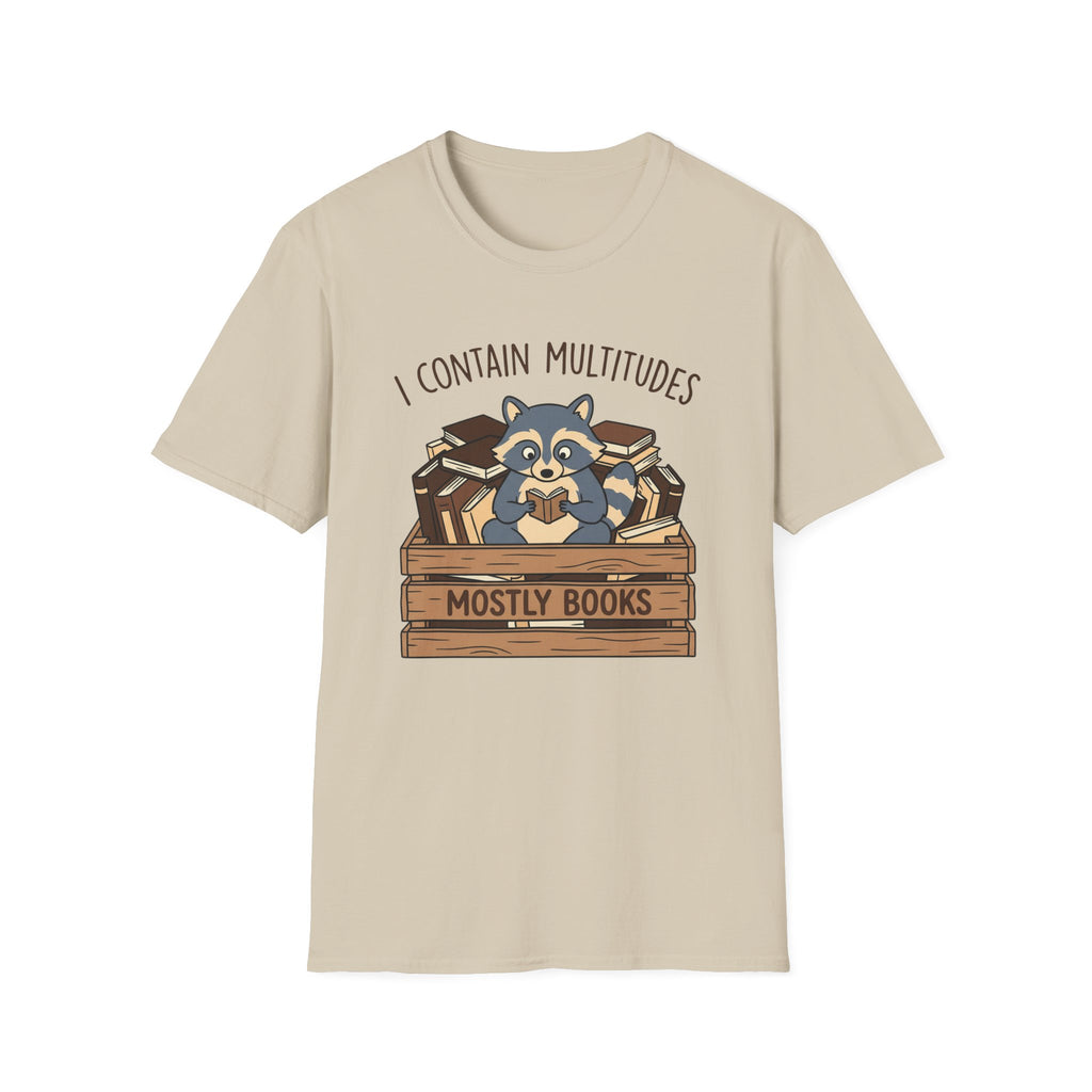 I Contain Multitudes Mostly Books T-Shirt