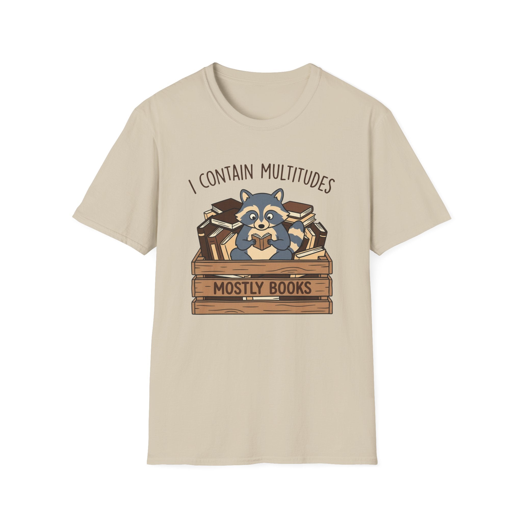 I Contain Multitudes Mostly Books T-Shirt