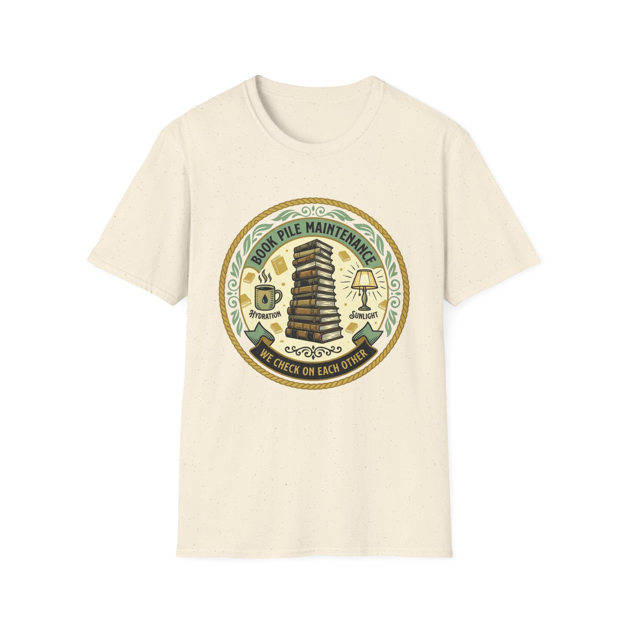 Book Pile Maintenance T-Shirt