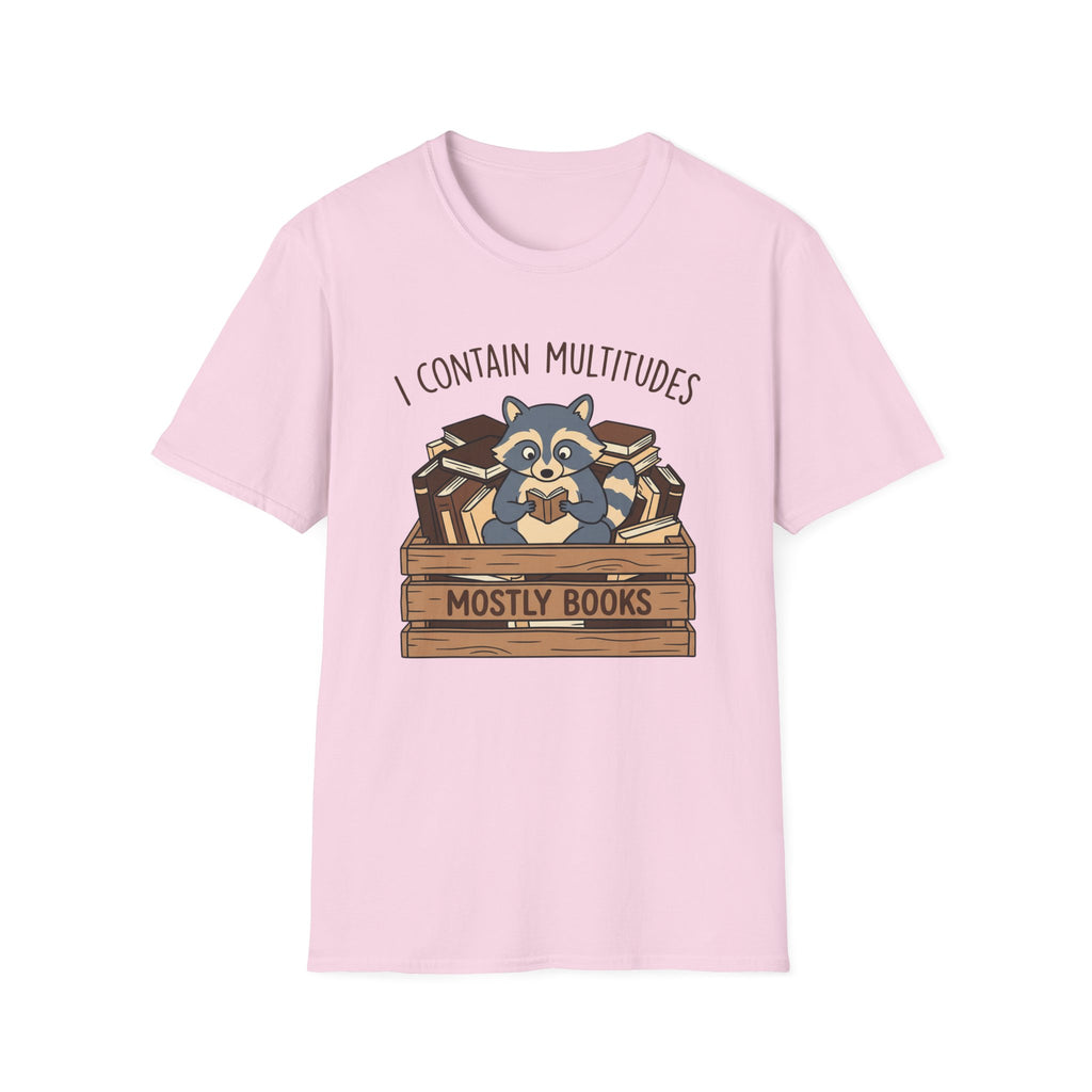 I Contain Multitudes Mostly Books T-Shirt