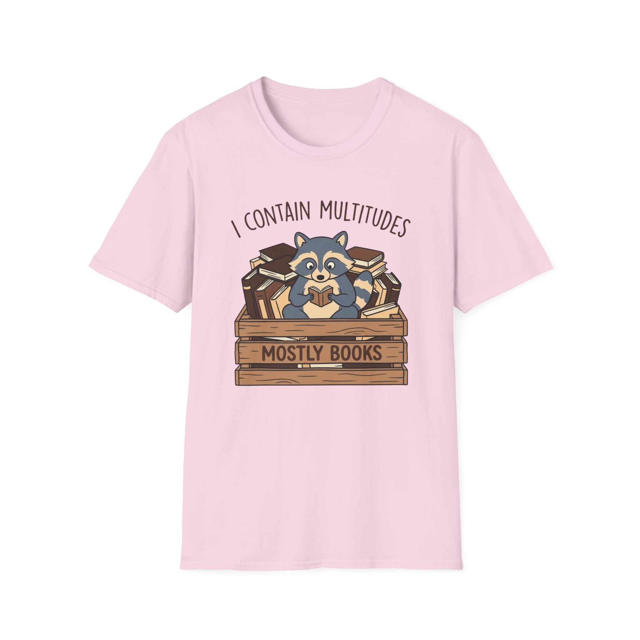I Contain Multitudes Mostly Books T-Shirt