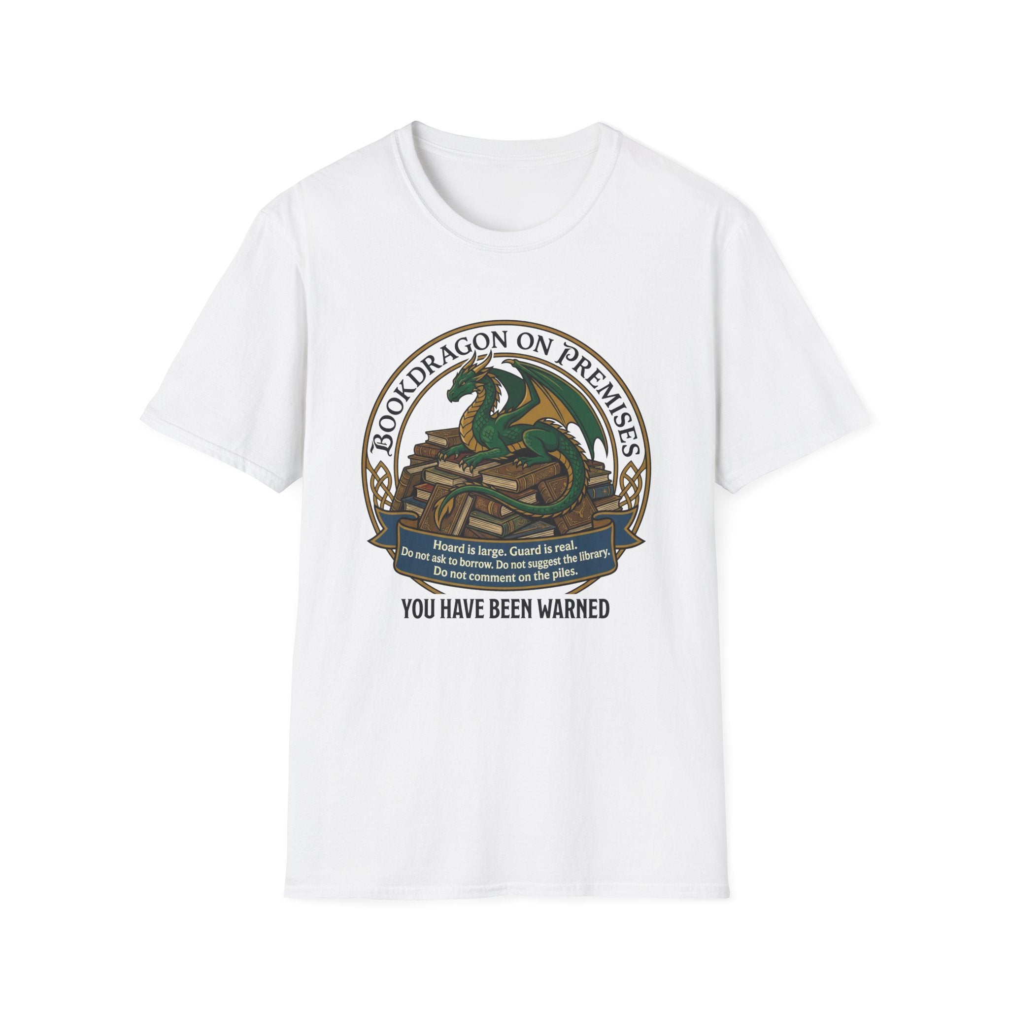 Bookdragon On Premises You Have Been Warned T-Shirt