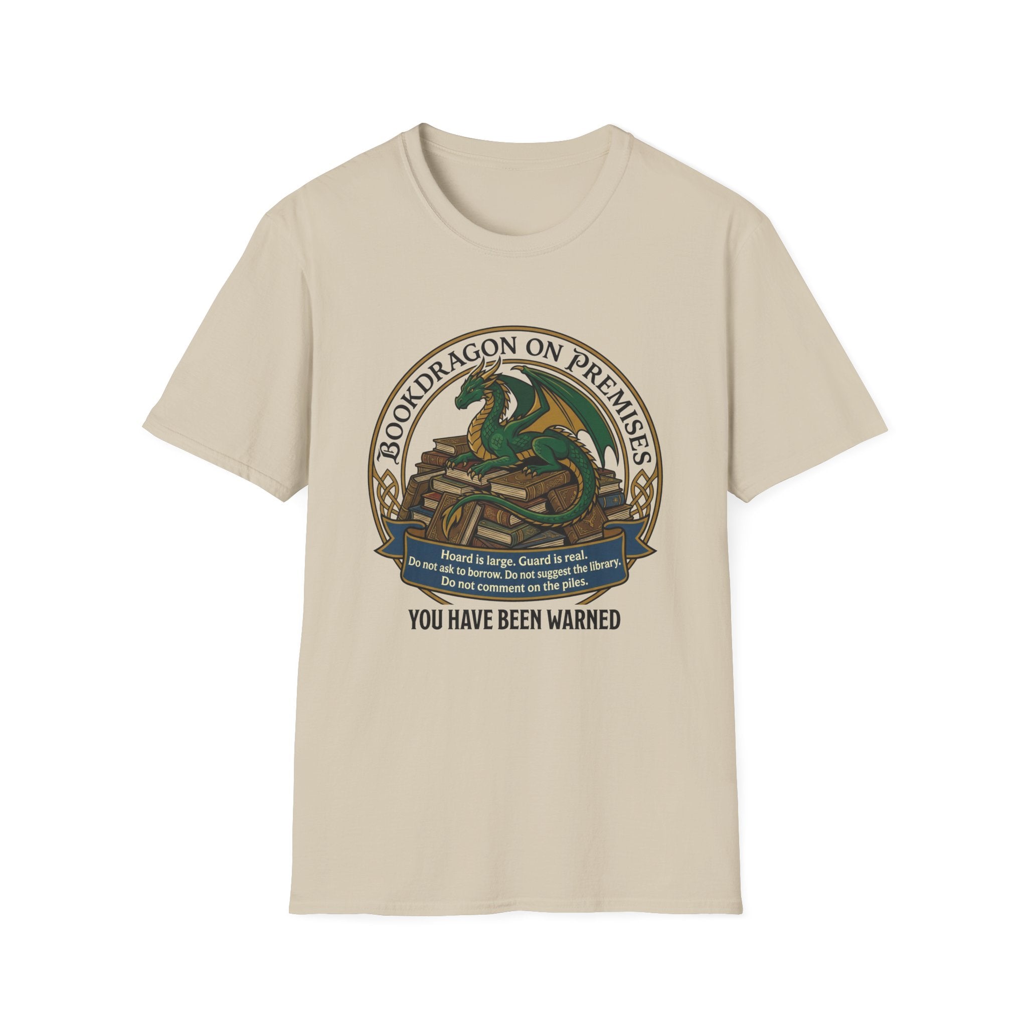 Bookdragon On Premises You Have Been Warned T-Shirt