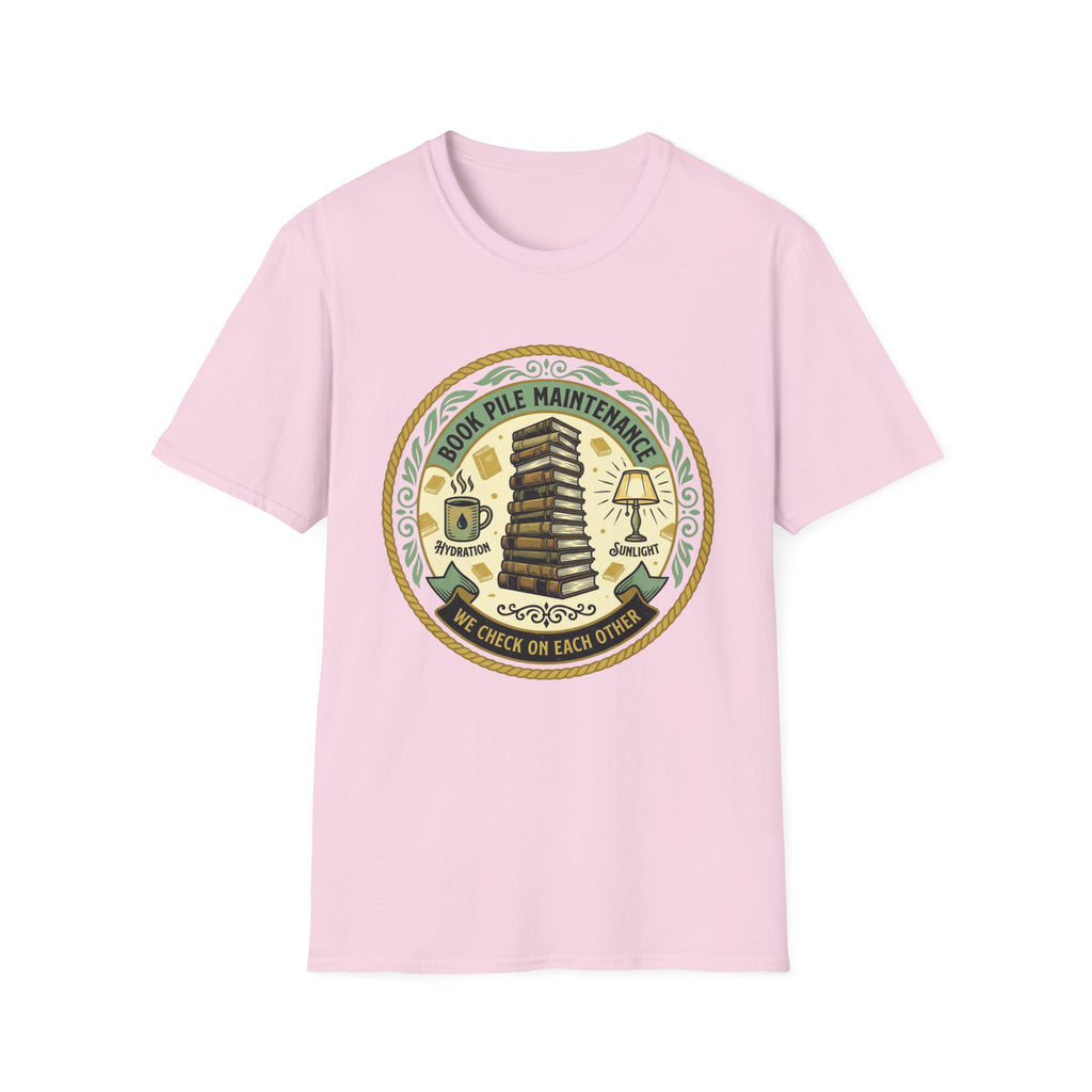 Book Pile Maintenance T-Shirt