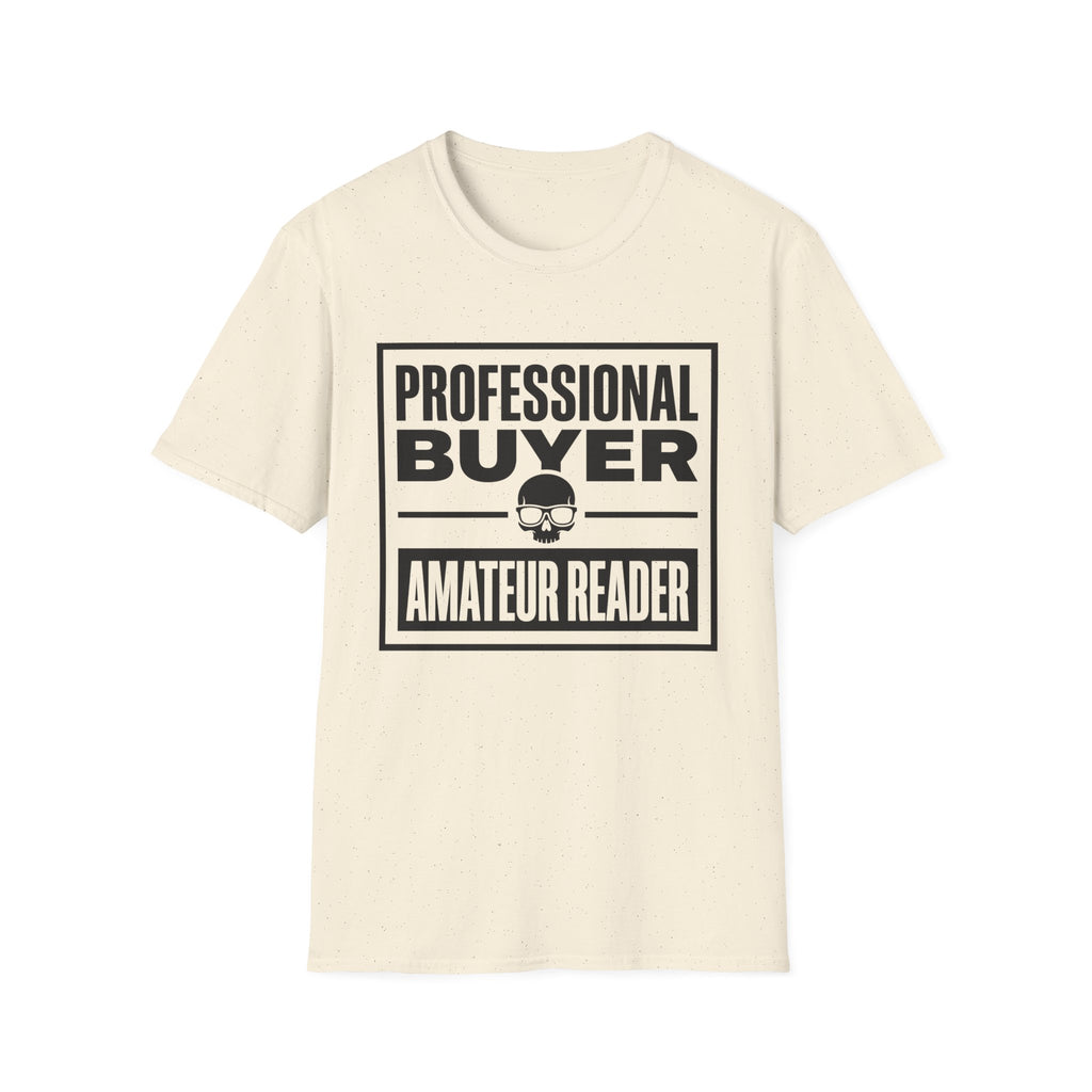 Professional Buyer Amateur Reader - Skull T-Shirt