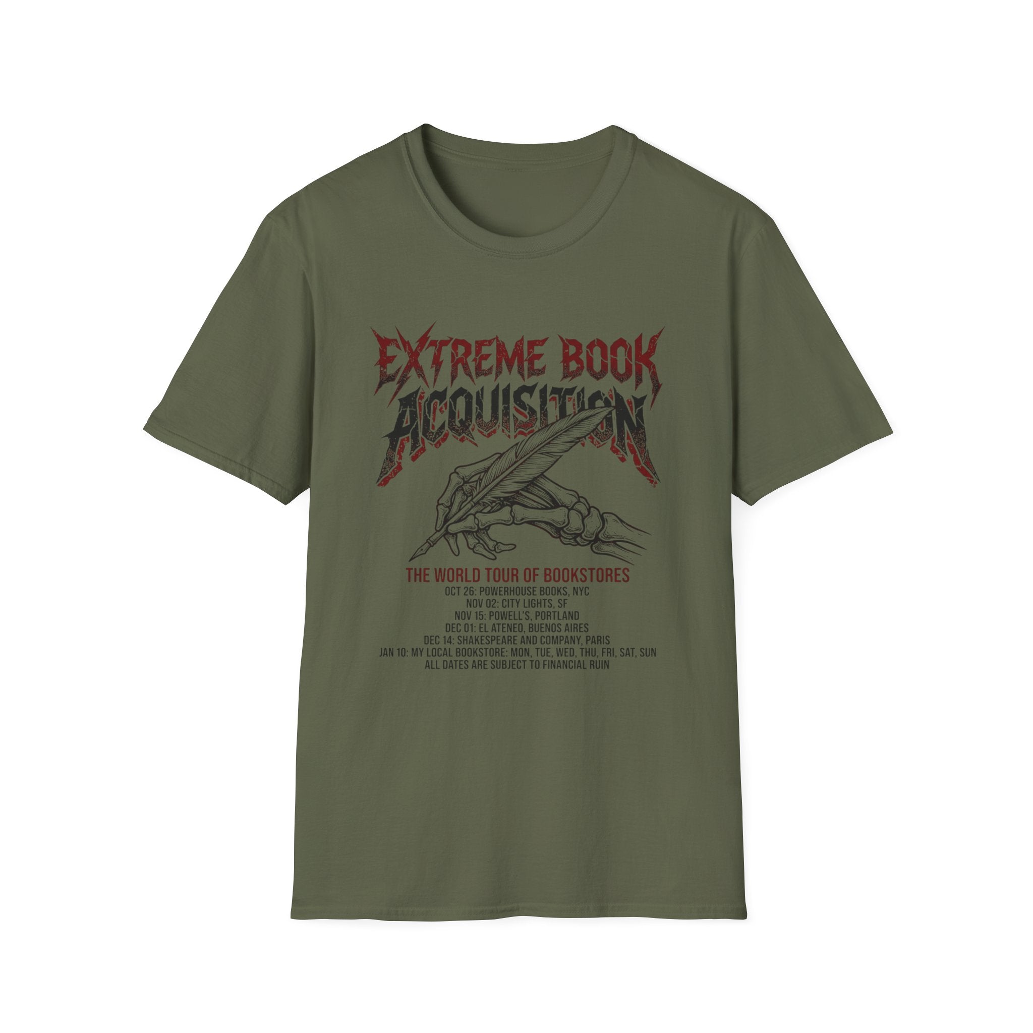 Extreme Book Acquisition World Tour T-Shirt