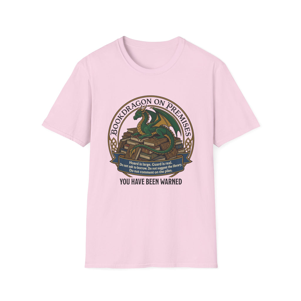 Bookdragon On Premises You Have Been Warned T-Shirt