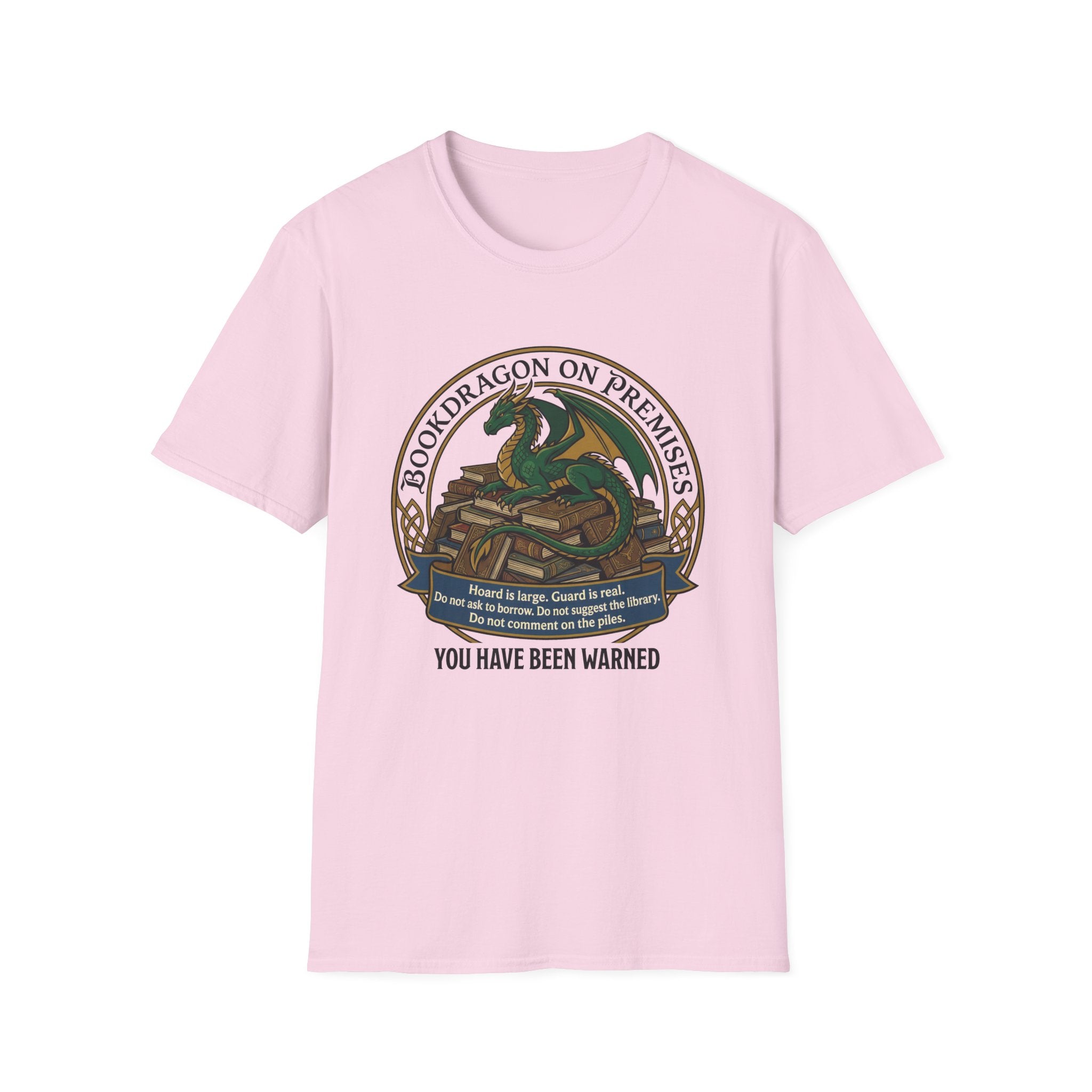 Bookdragon On Premises You Have Been Warned T-Shirt