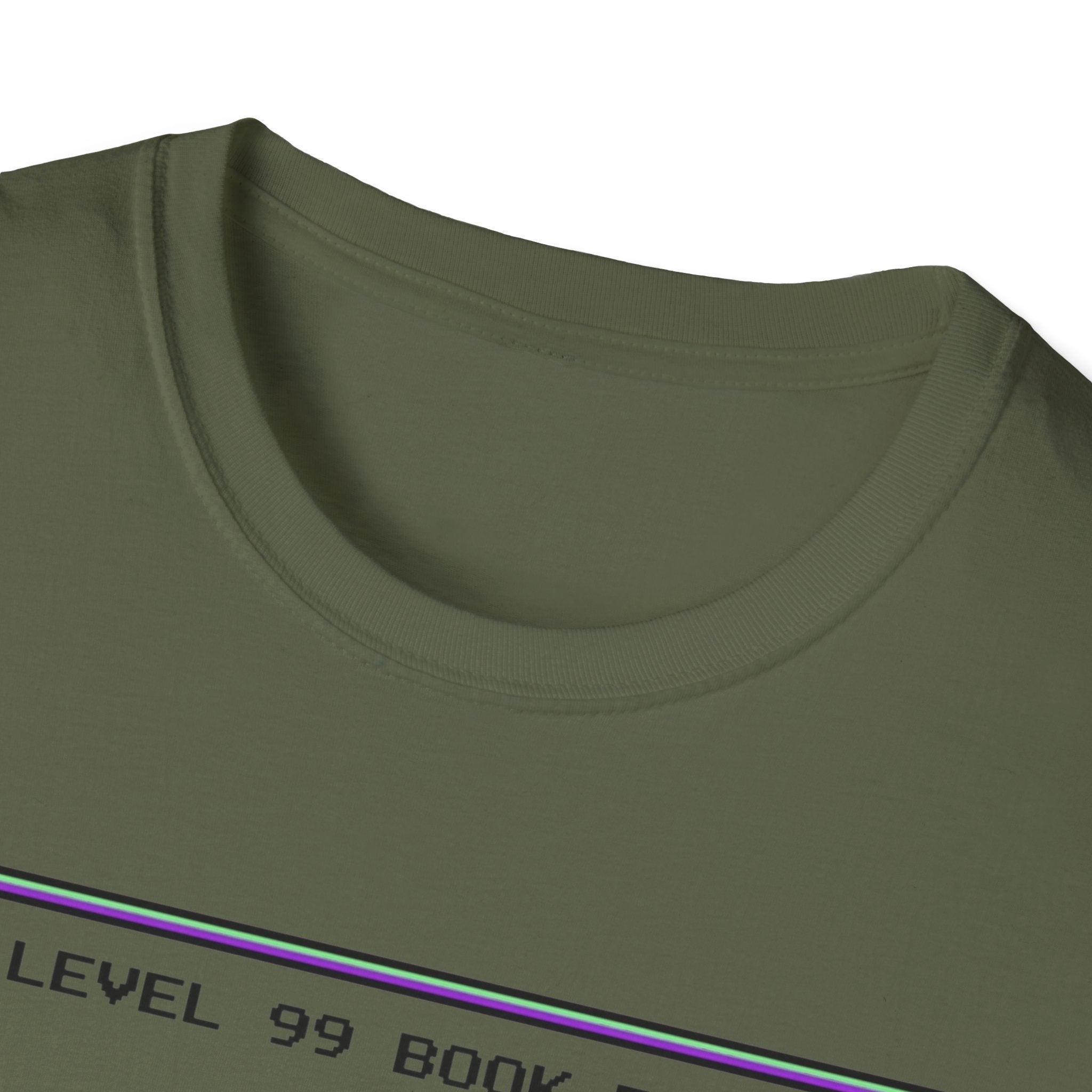 Level 99 Book Pile Game Over Status Tsundoku T-Shirt