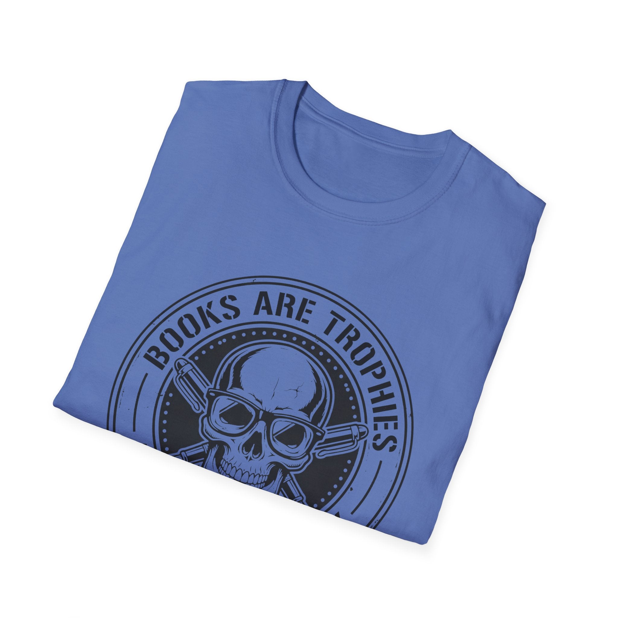 Books Are Trophies Act Accordingly - Skull Coin T-Shirt