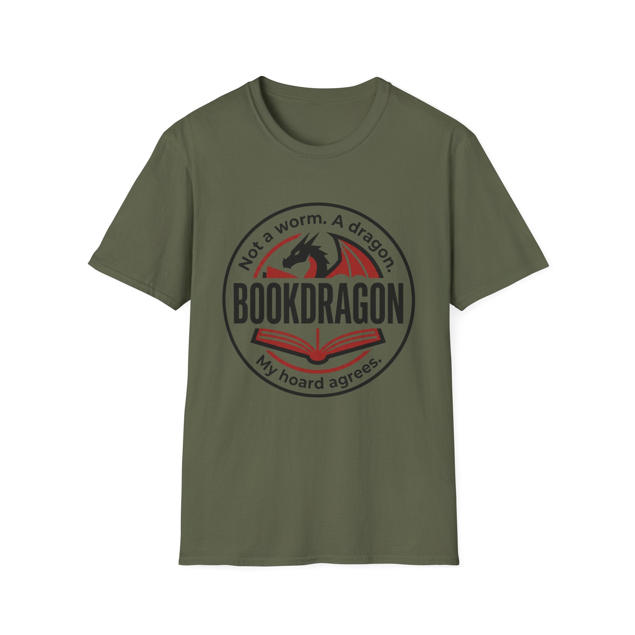Not A Worm A Dragon Bookdragon My Hoard Agrees T-Shirt