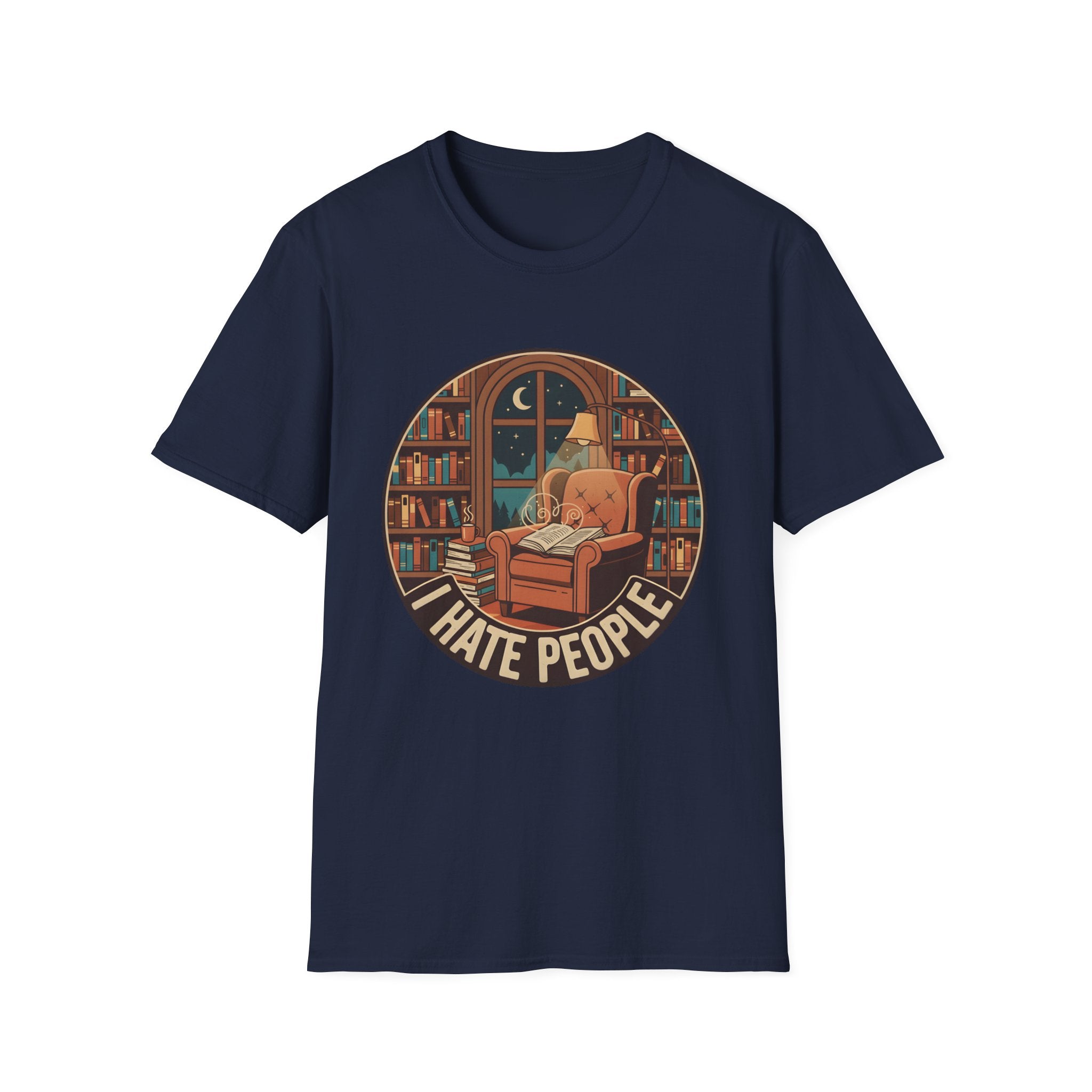 Books Are My Therapy I Hate People T-Shirt
