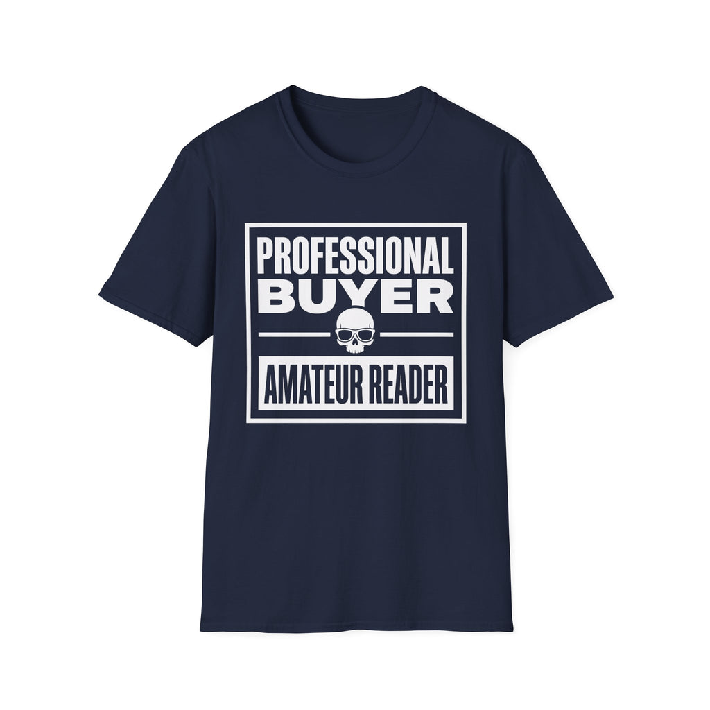 Professional Buyer Amateur Reader - Skull T-Shirt