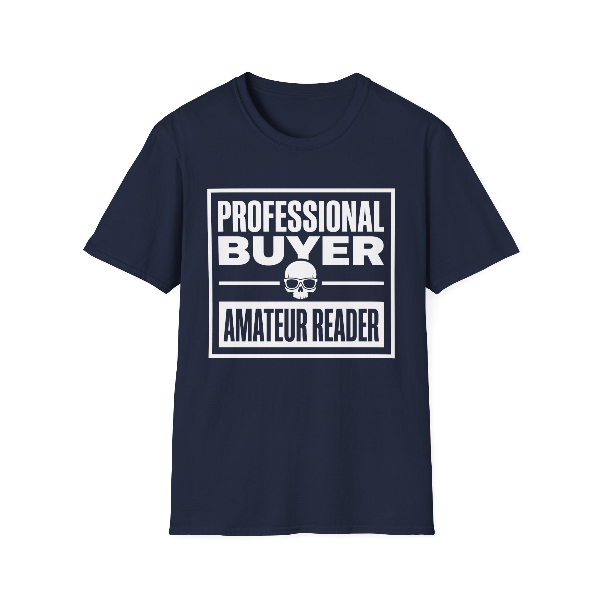 Professional Buyer Amateur Reader - Skull T-Shirt