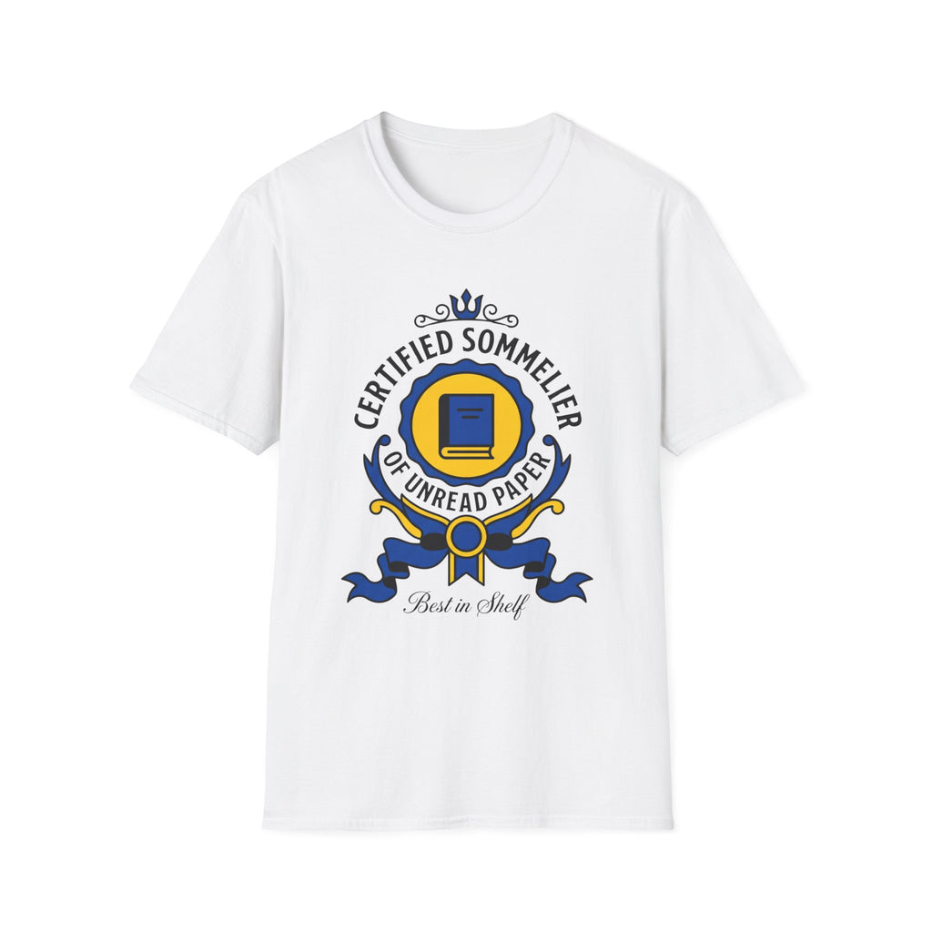 Certified Sommelier Of Unread Paper T-Shirt