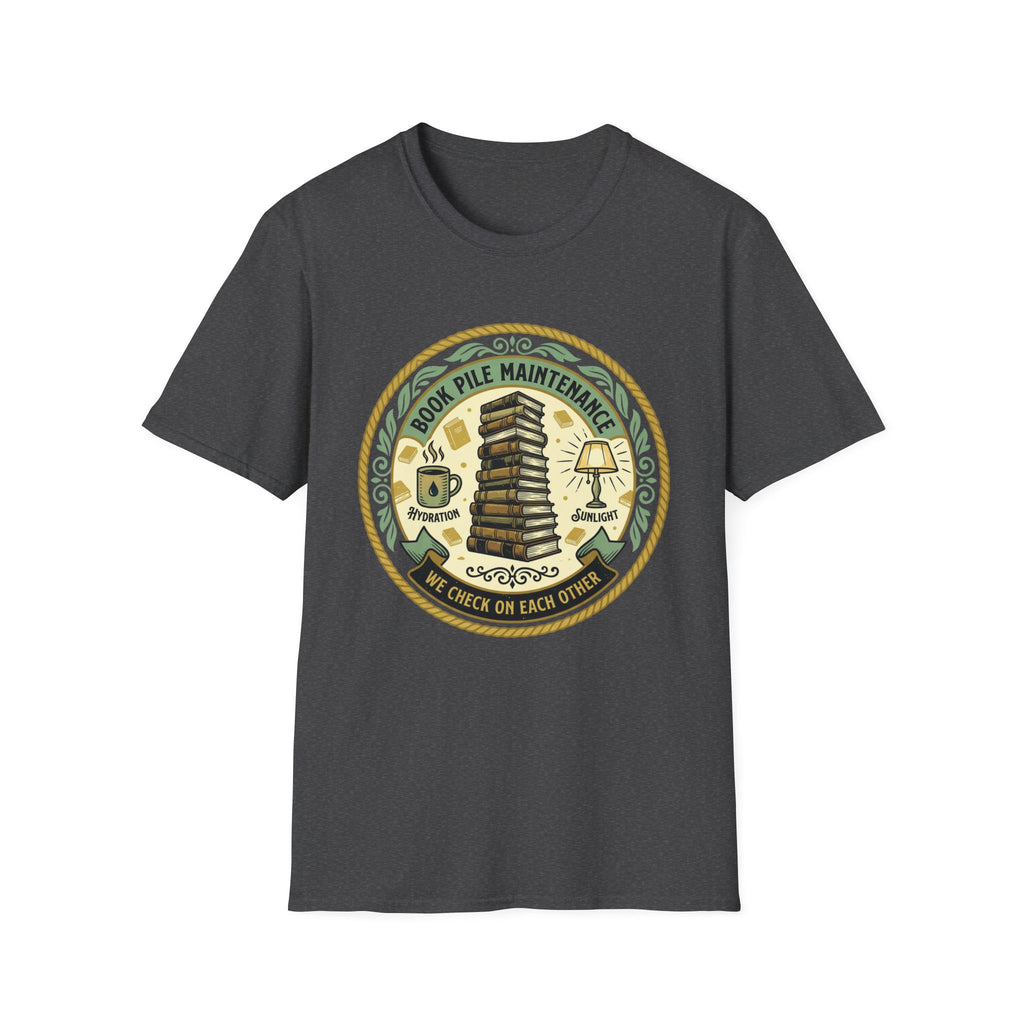 Book Pile Maintenance T-Shirt