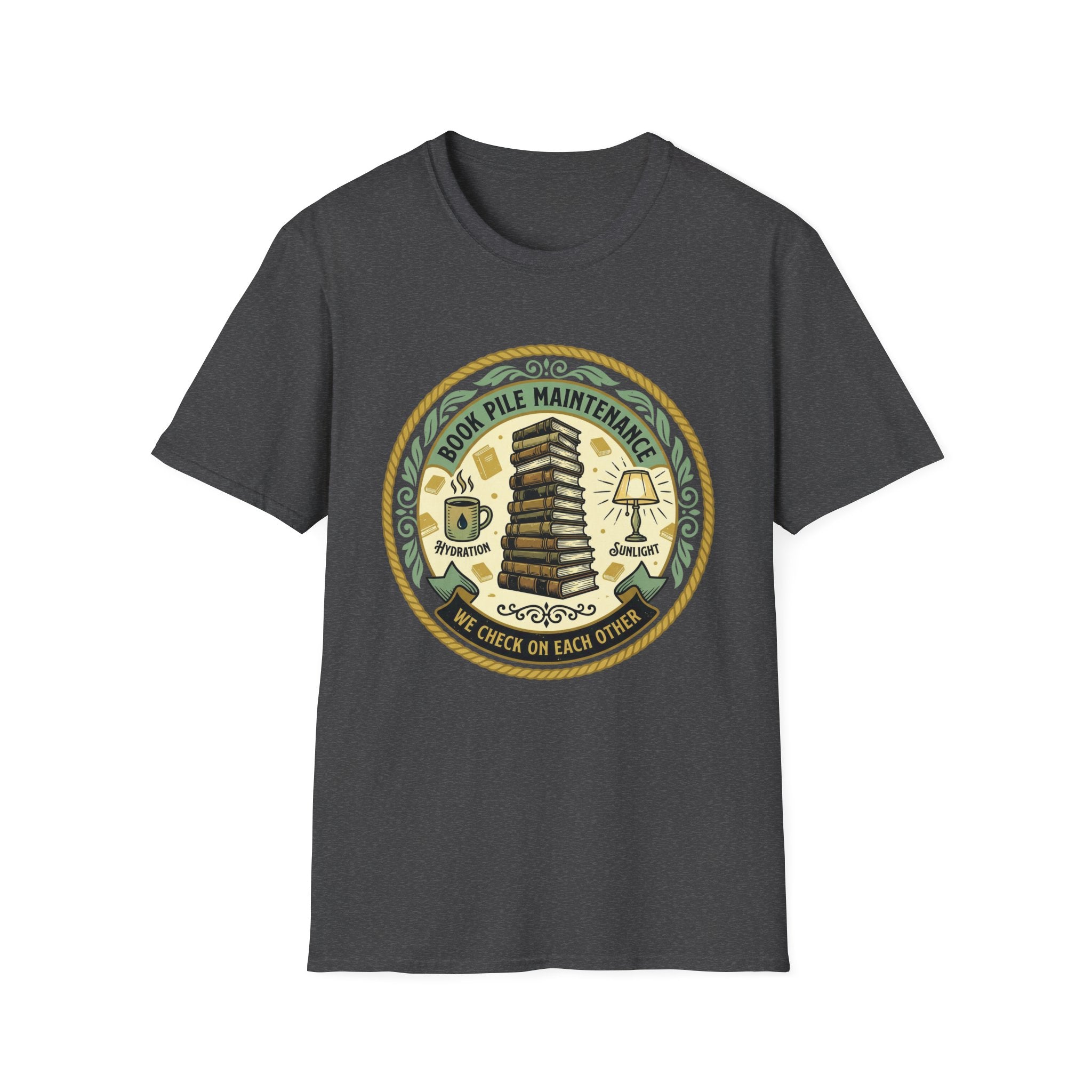 Book Pile Maintenance T-Shirt