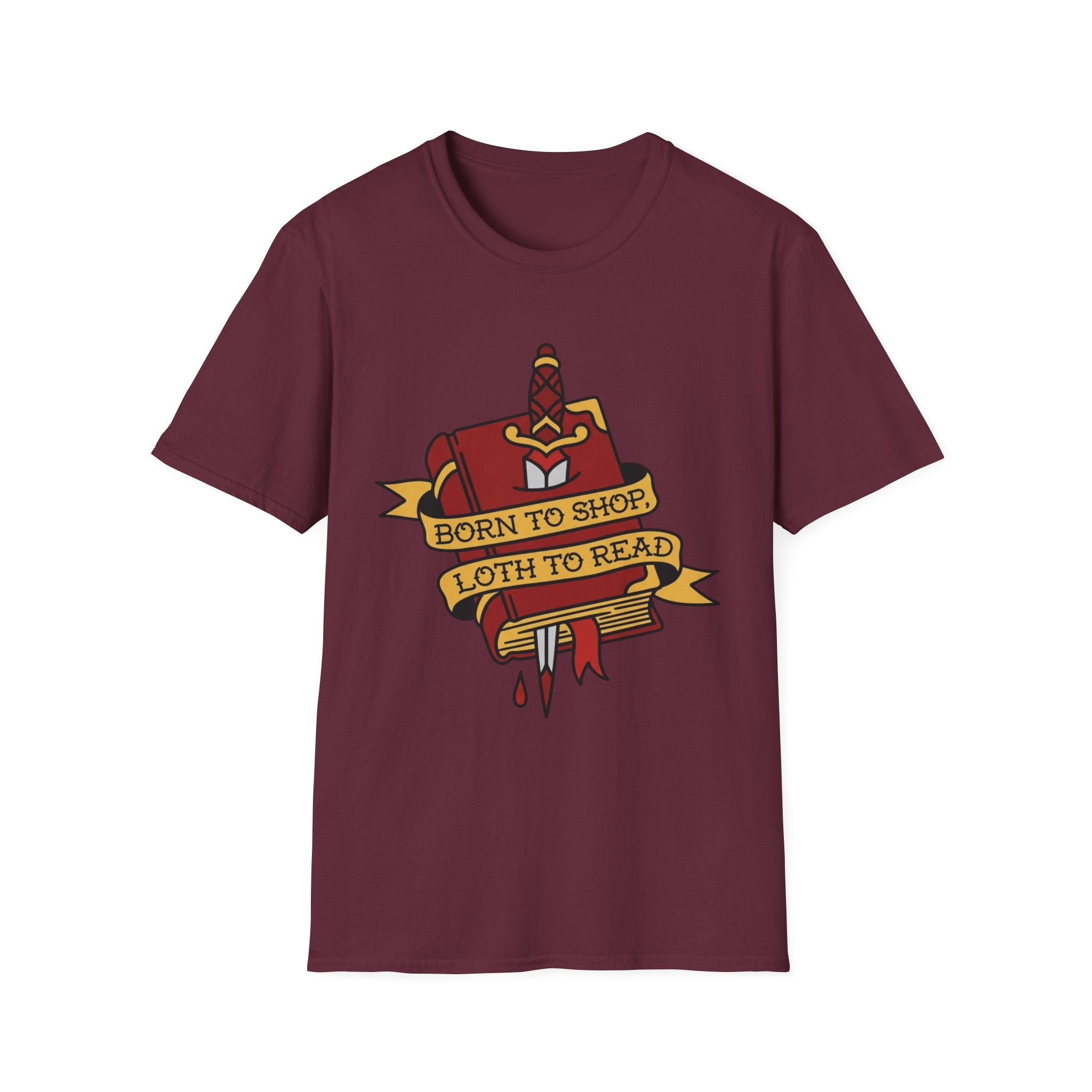 Born To Shop Loth To Read T-Shirt