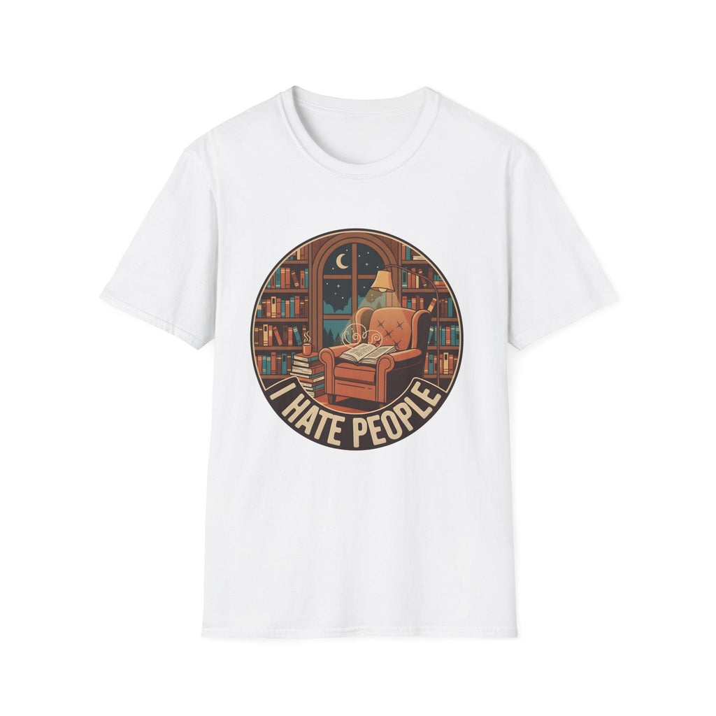 Books Are My Therapy I Hate People T-Shirt