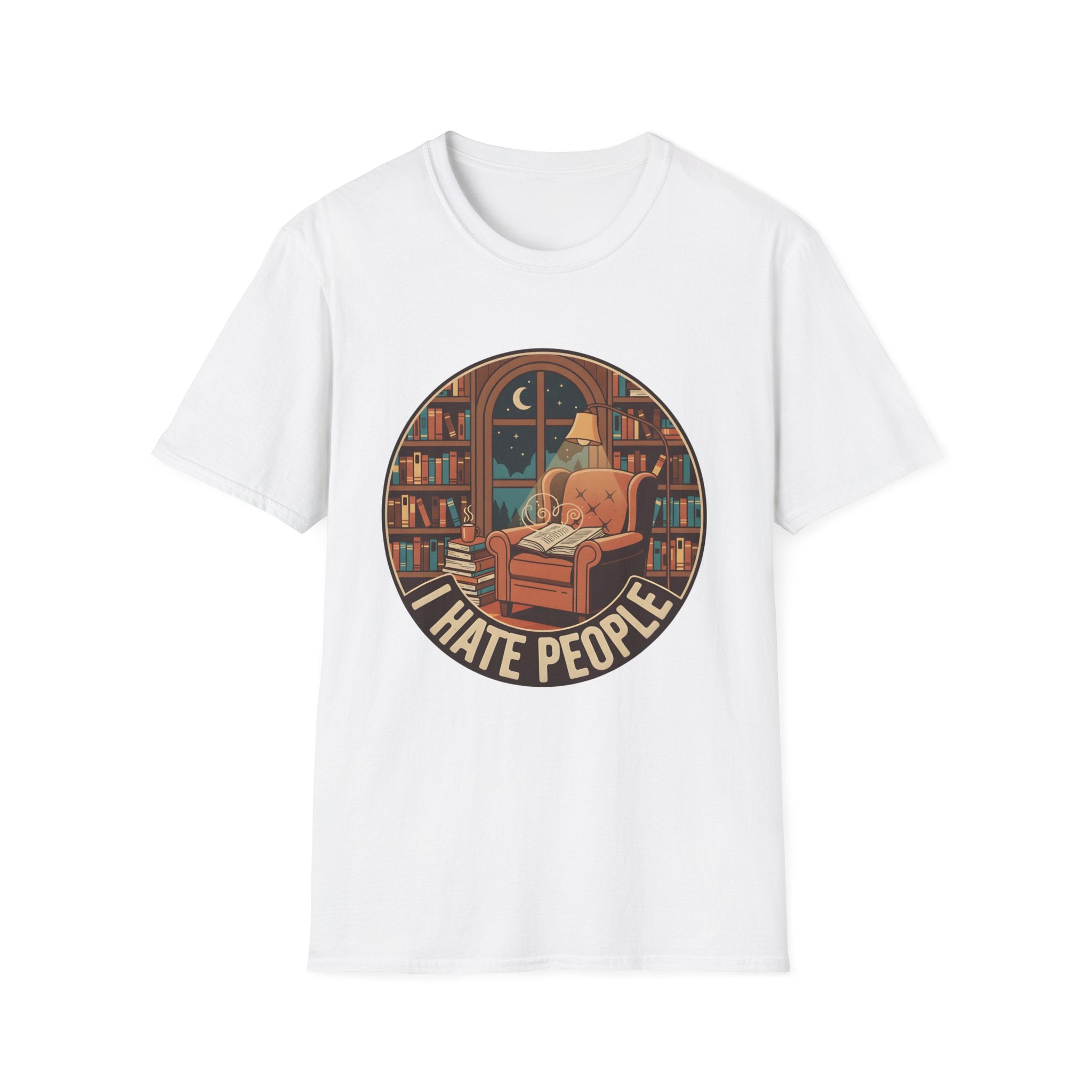 Books Are My Therapy I Hate People T-Shirt