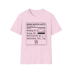 Book Buyer Facts Nutrition Label T-Shirt