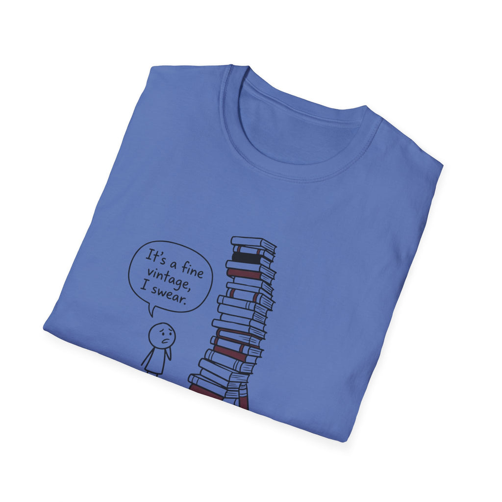 My Shelf Is A Wine Cellar Designated Non-Reader T-Shirt