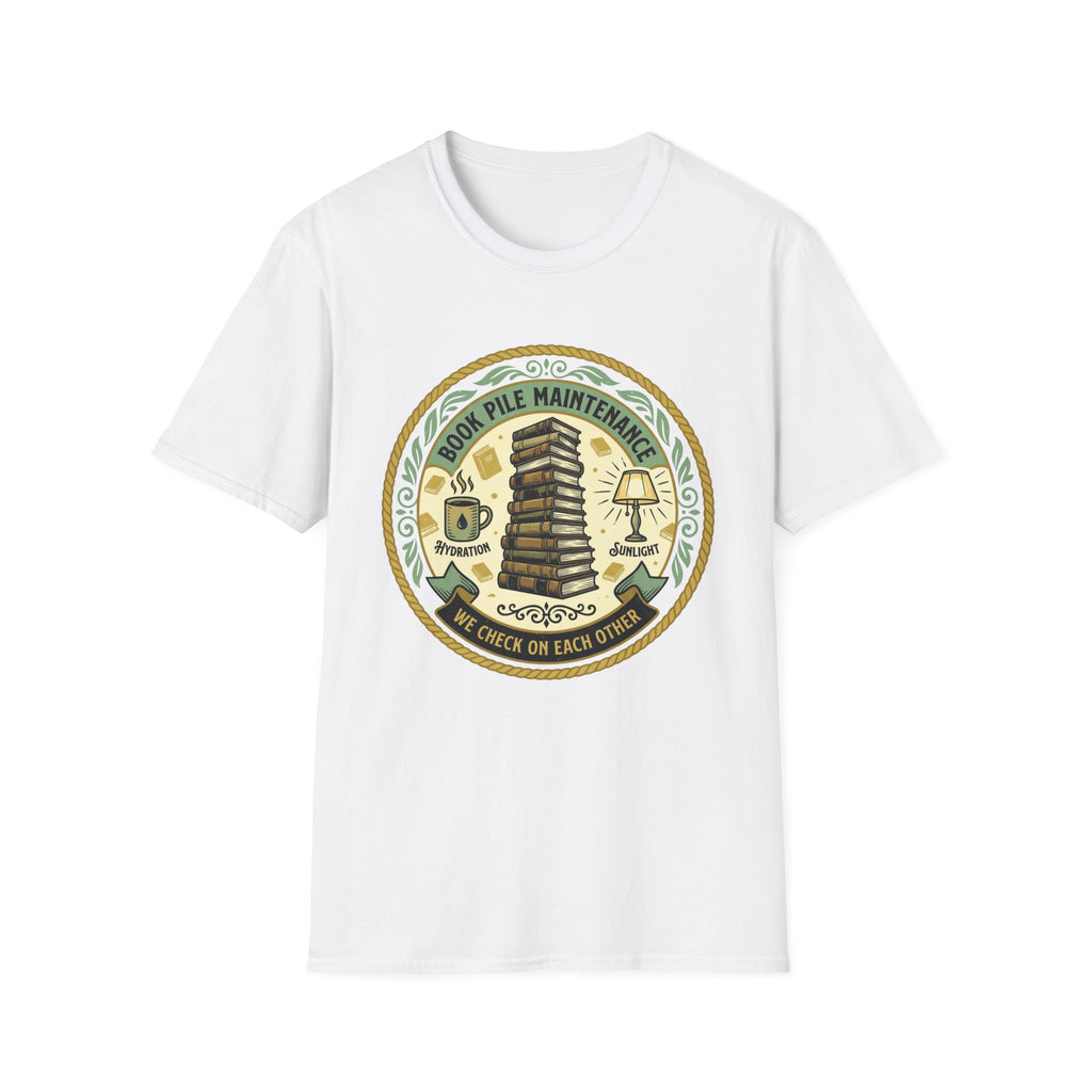 Book Pile Maintenance T-Shirt